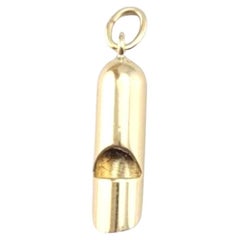 14 Karat Yellow Gold Whistle Charm #21142