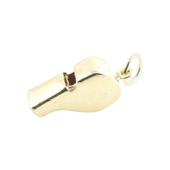 Vintage 14 Karat Yellow Gold Whistle Charm
