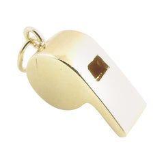 14 Karat Yellow Gold Whistle Charm