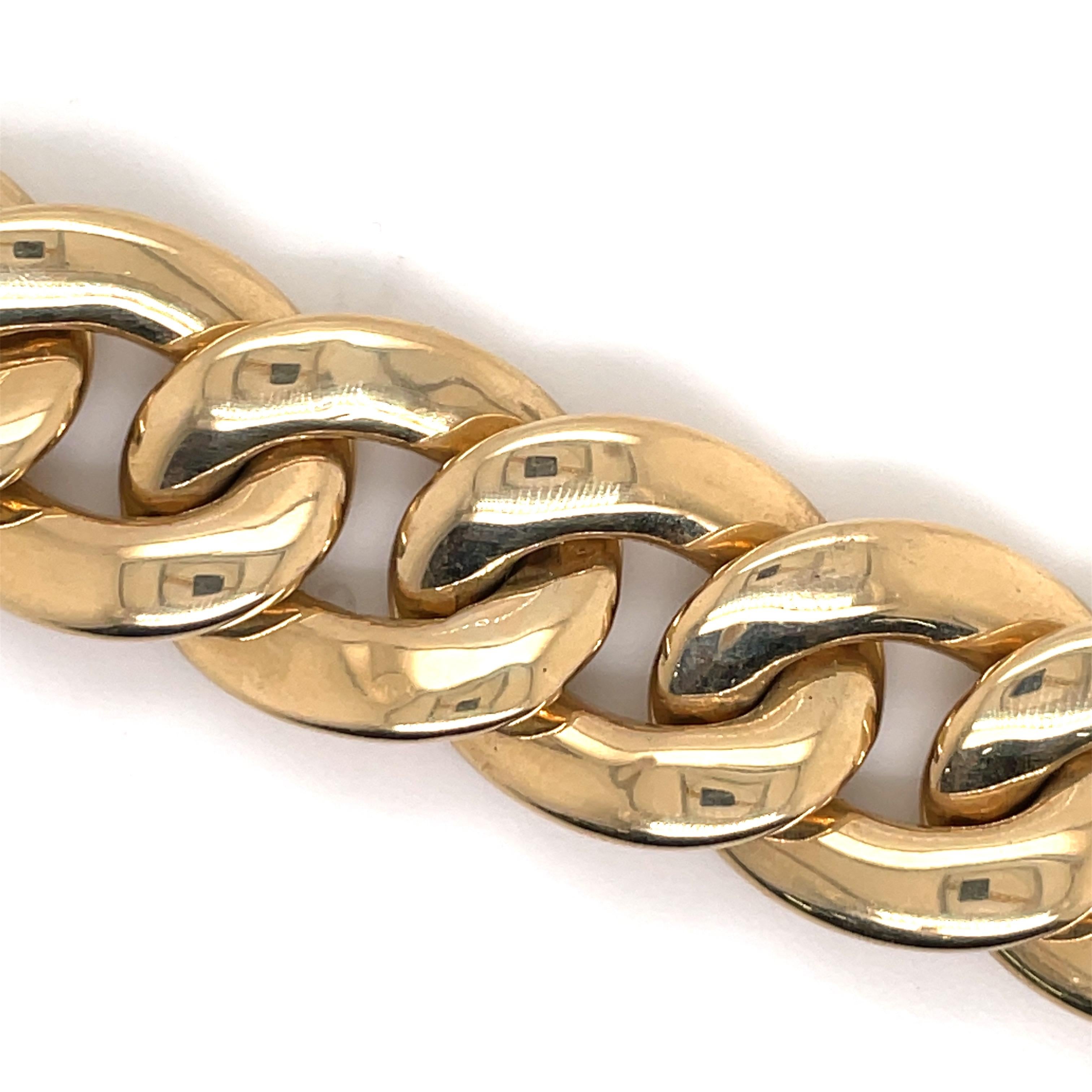 large link bracelet gold