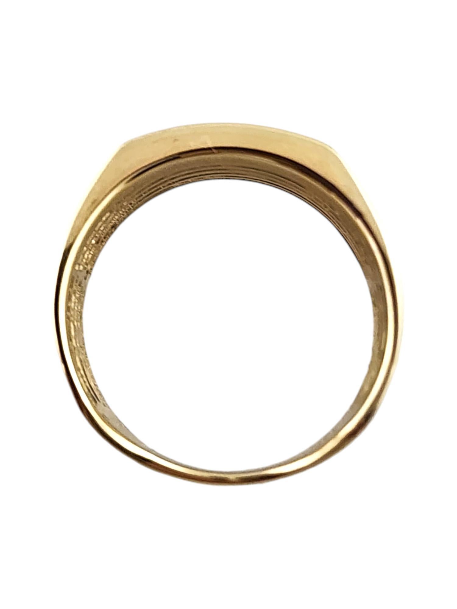 Contemporary 14 Karat Yellow Gold Wide Multi Band Ring Size 9.5 #19276