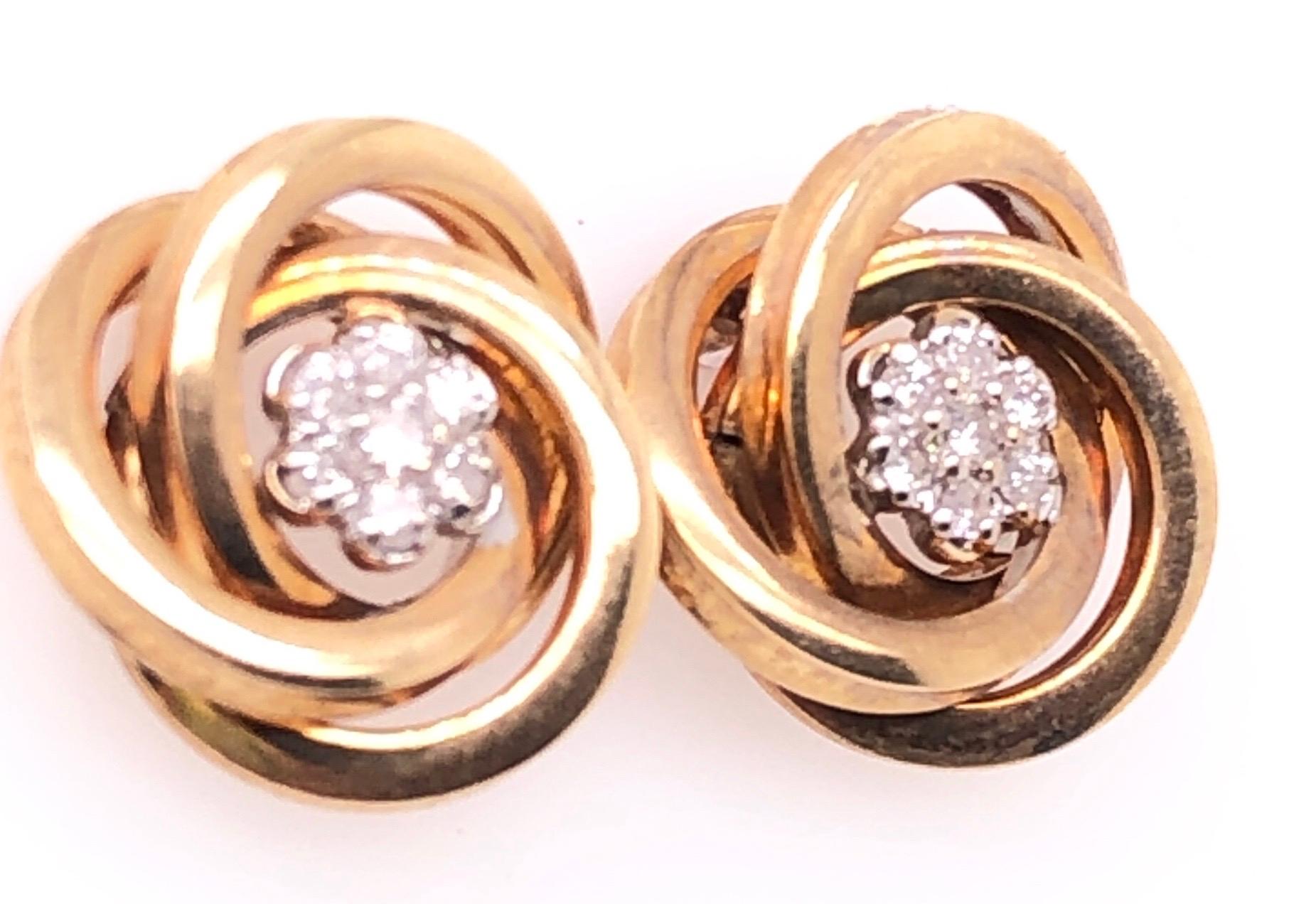 14 Karat Yellow Gold Huggie Earrings with Round Diamonds 0.40 TDW.
2.77 grams total weight.