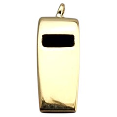 Charm con fischietto da lavoro in oro giallo 14 carati #23917