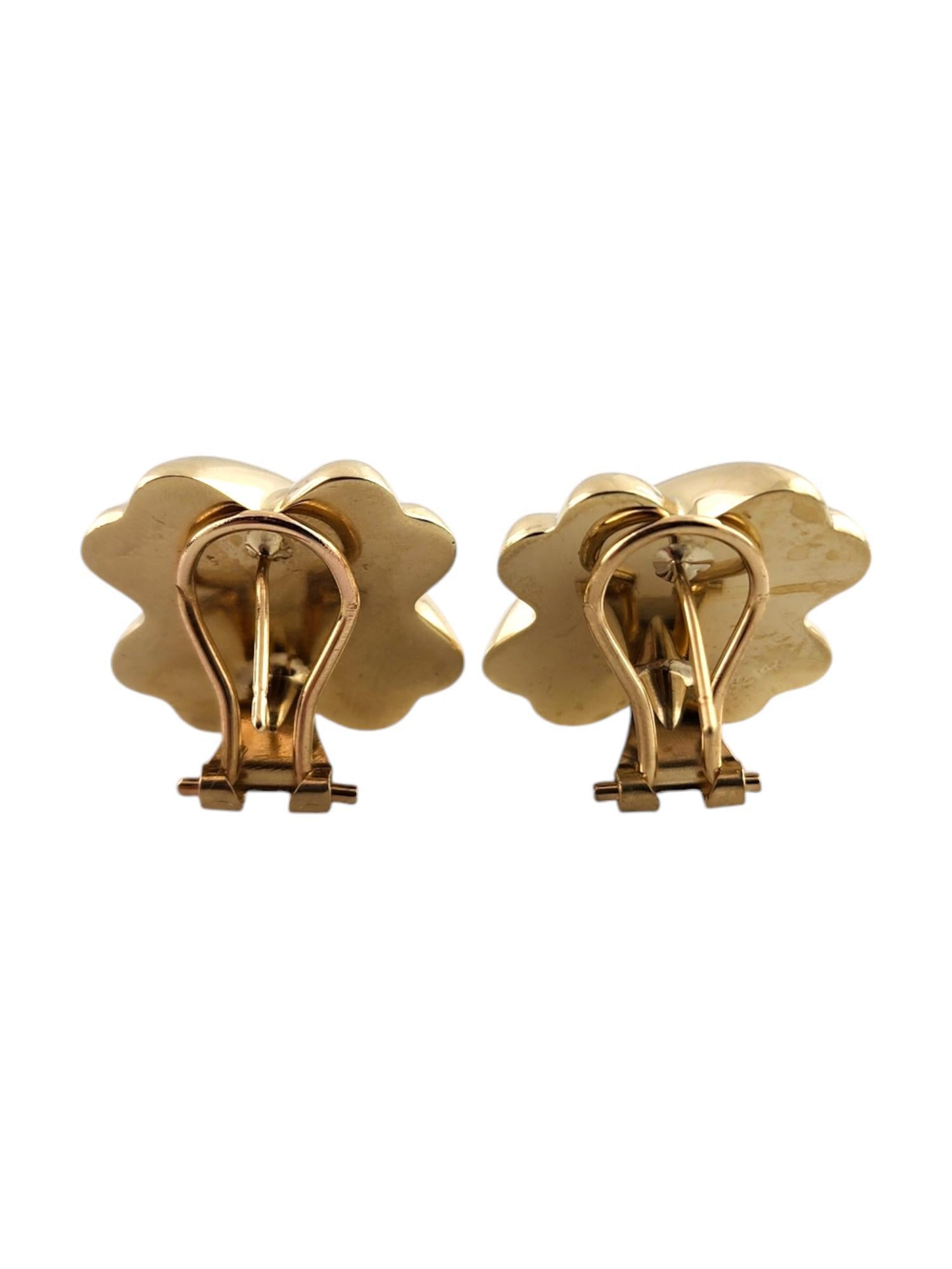 Women's 14 Karat Yellow Gold X Cross Earrings #19166