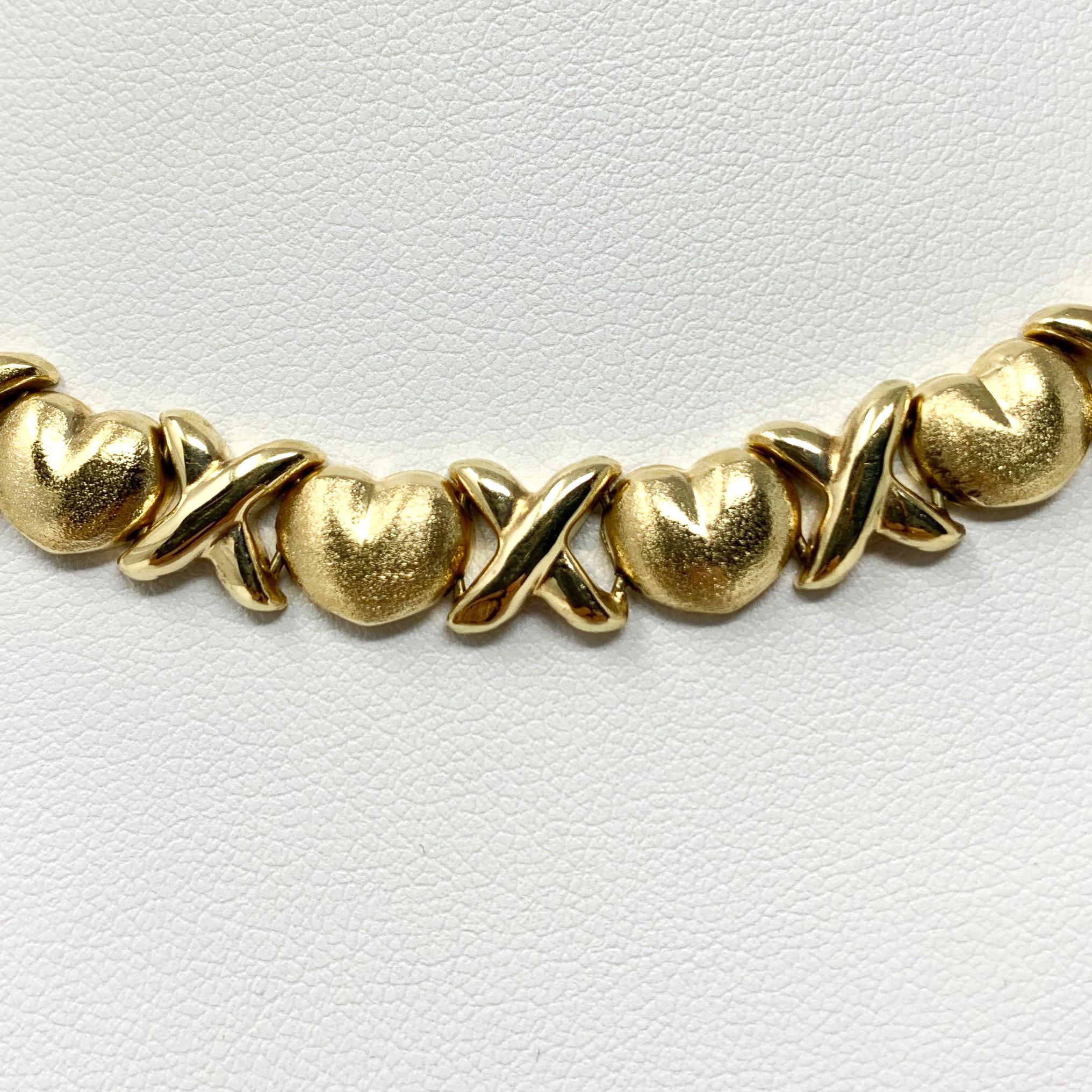 xo gold necklace