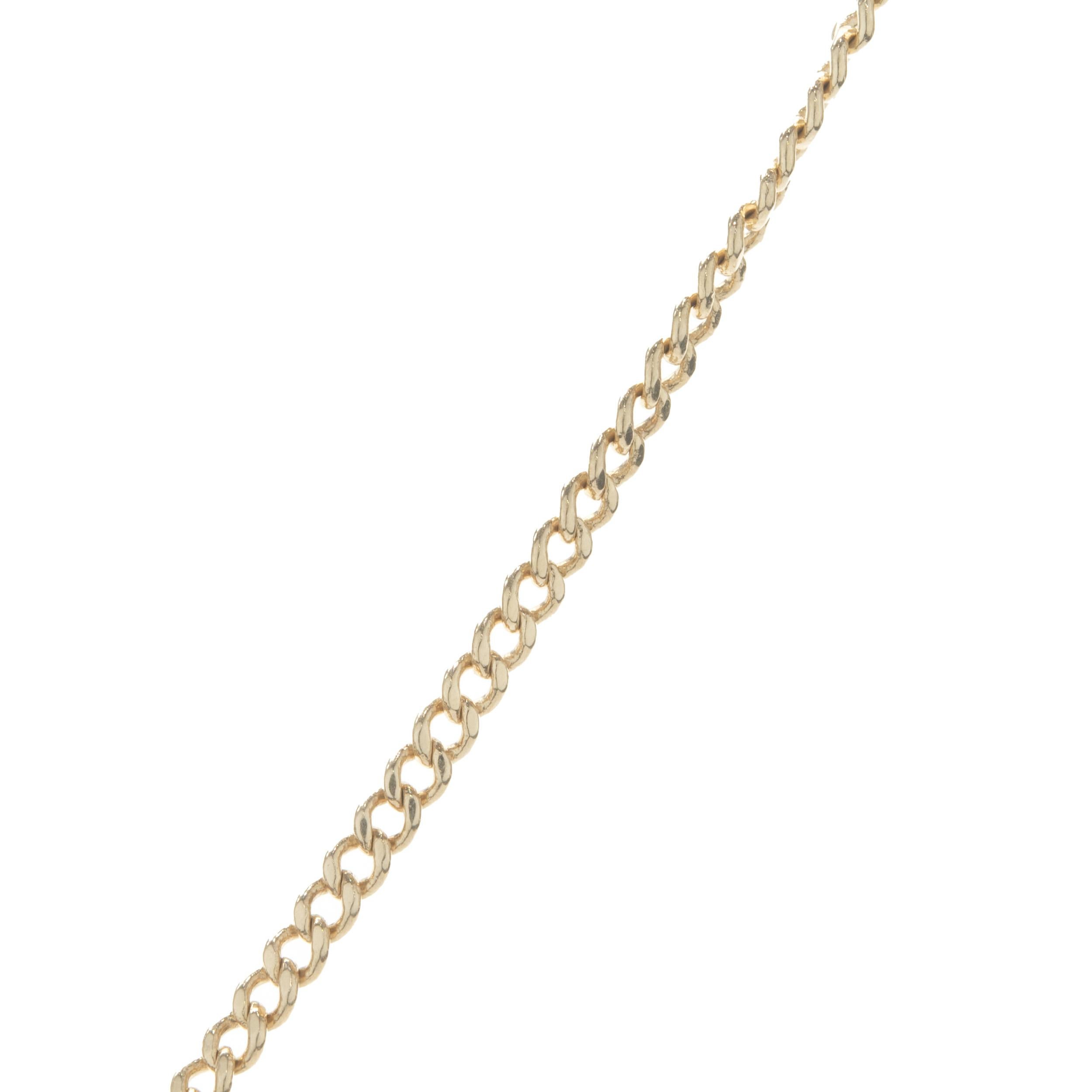 Collana Zodiaco Leone in oro giallo 14 carati In condizioni ottime a Scottsdale, AZ