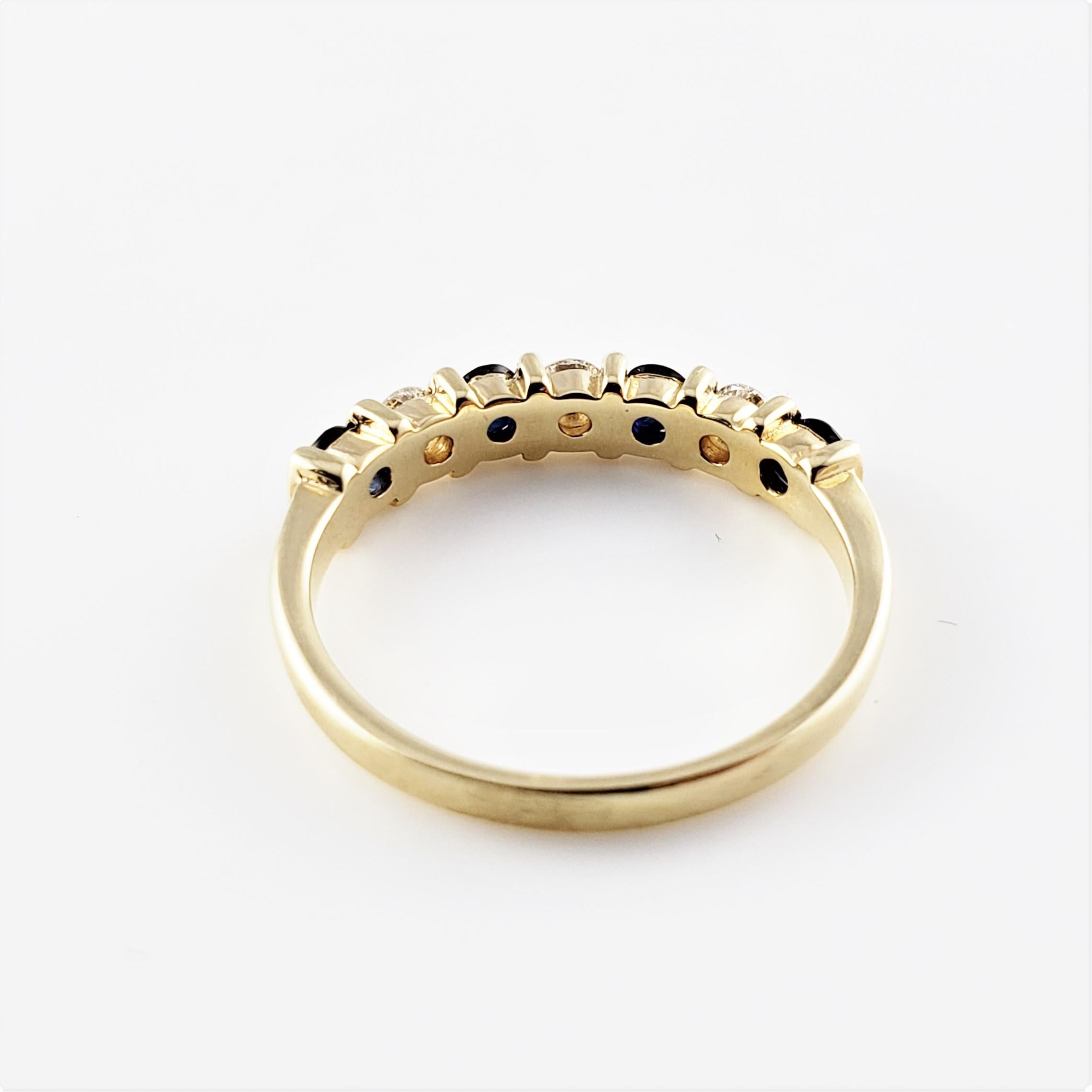 Women's 14 Karat Yellow Sapphire and Diamond Ring For Sale