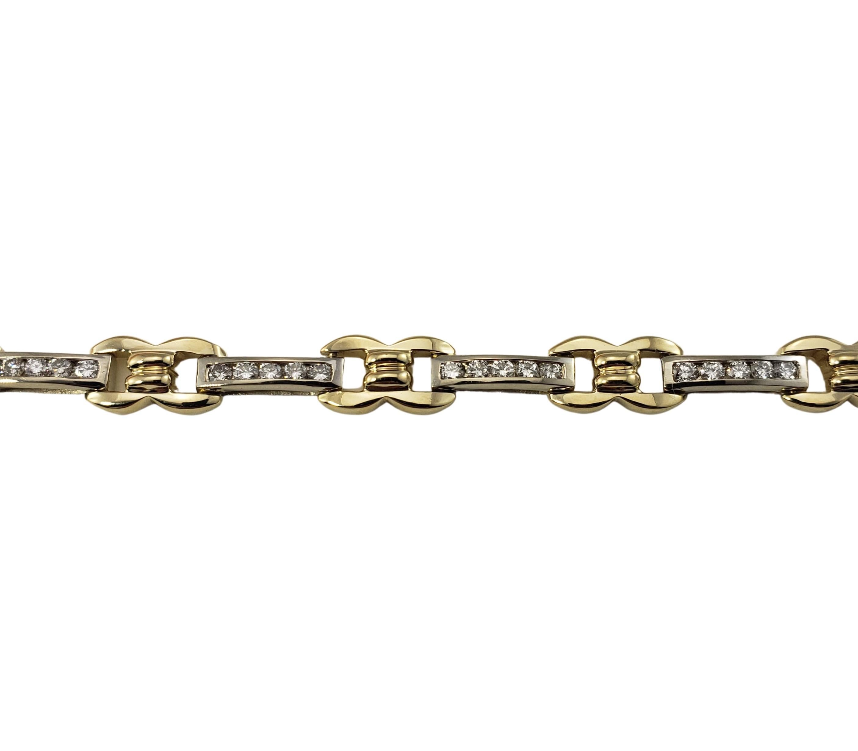 Armband aus 14 Karat Gelb-/Weißgold mit Diamanten 1