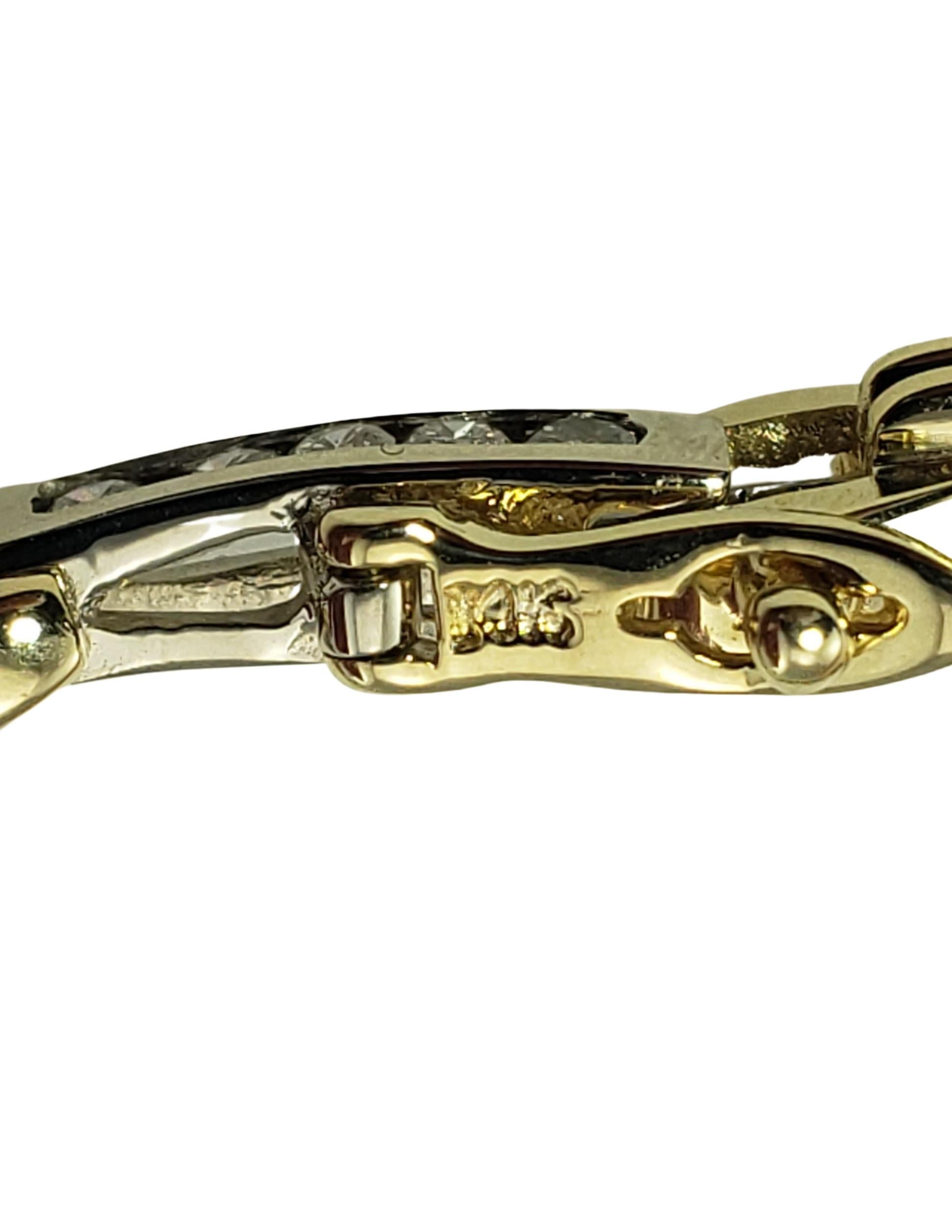 Armband aus 14 Karat Gelb-/Weißgold mit Diamanten 2