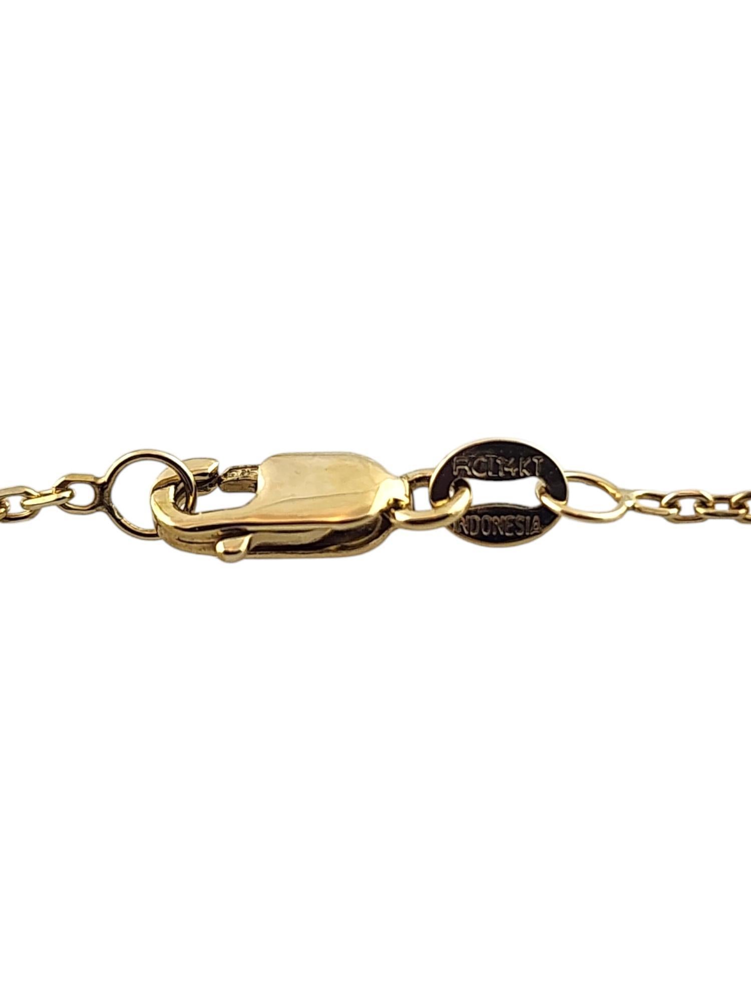 Collier pendentif croix réversible en or jaune et blanc 14 carats n° 18534 en vente 3