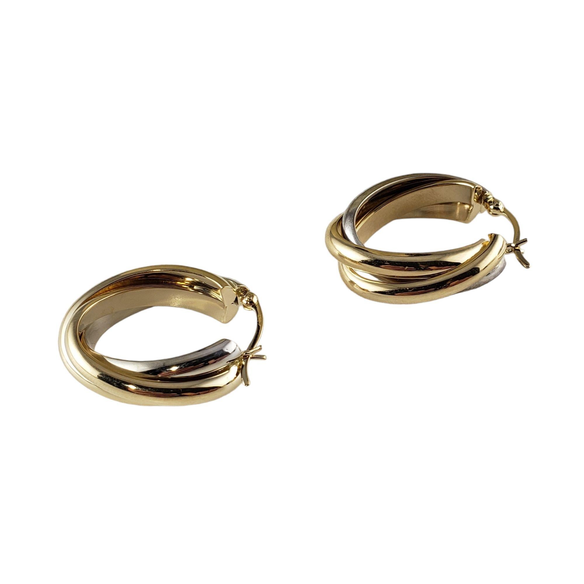 14 karat gold hoop earrings large
