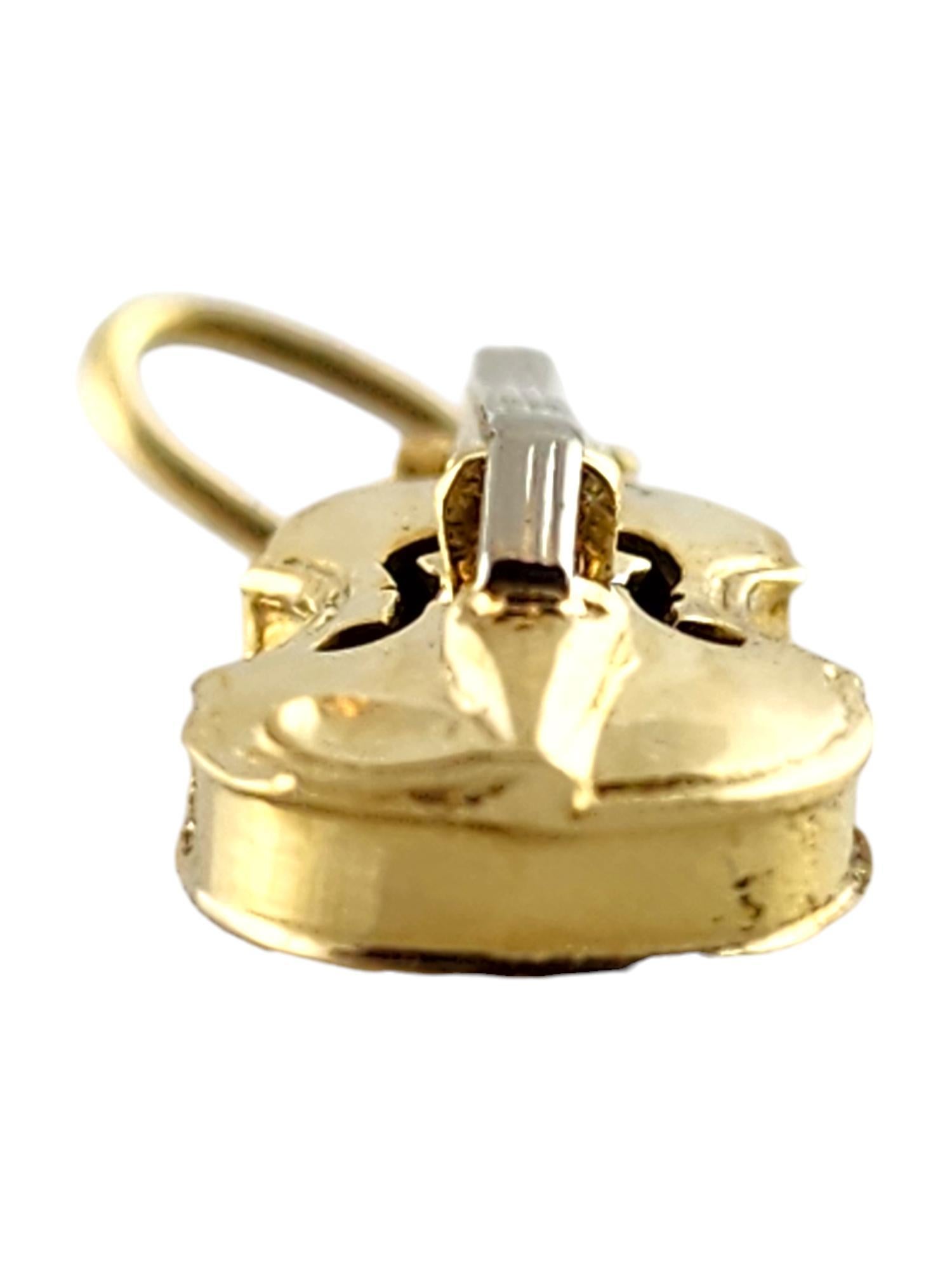Women's 14 Karat Yellow & White Gold Violin Charm #19399