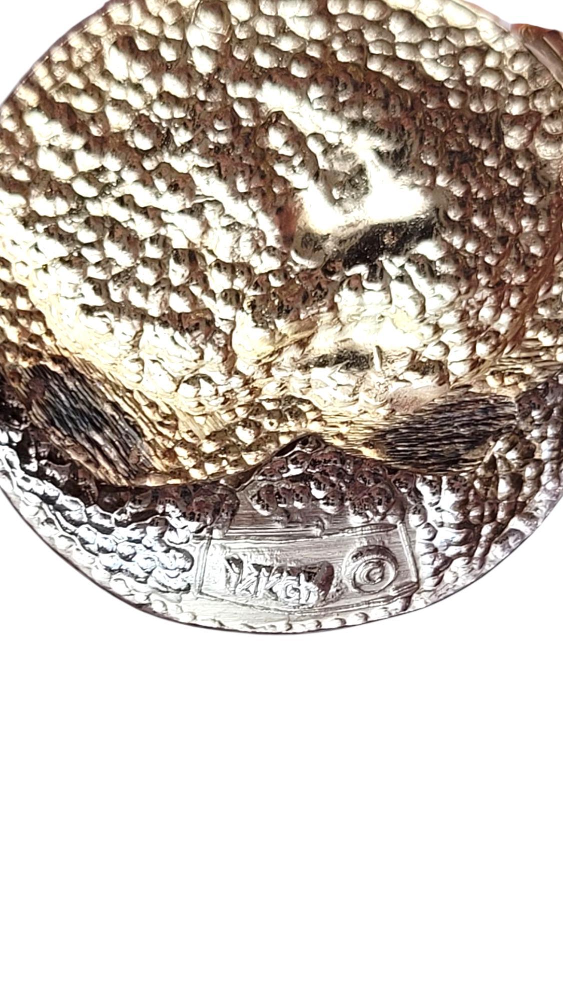 14 Karat Yellow White Two Tone Gold Sun and Moon Charm #22241 In Good Condition For Sale In Washington Depot, CT