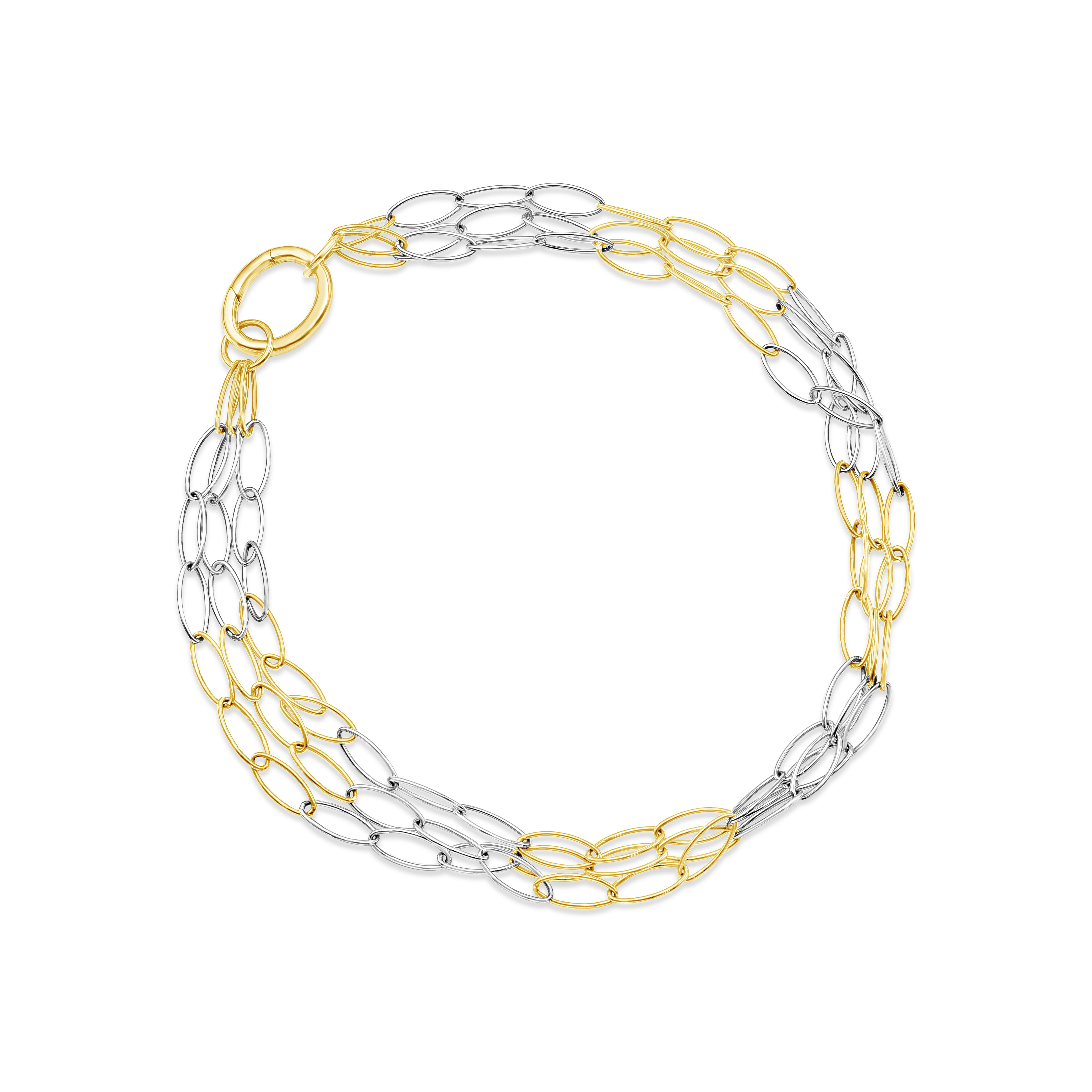 two line gold chain