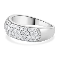 14 Kart White Gold Diamond Cluster Band