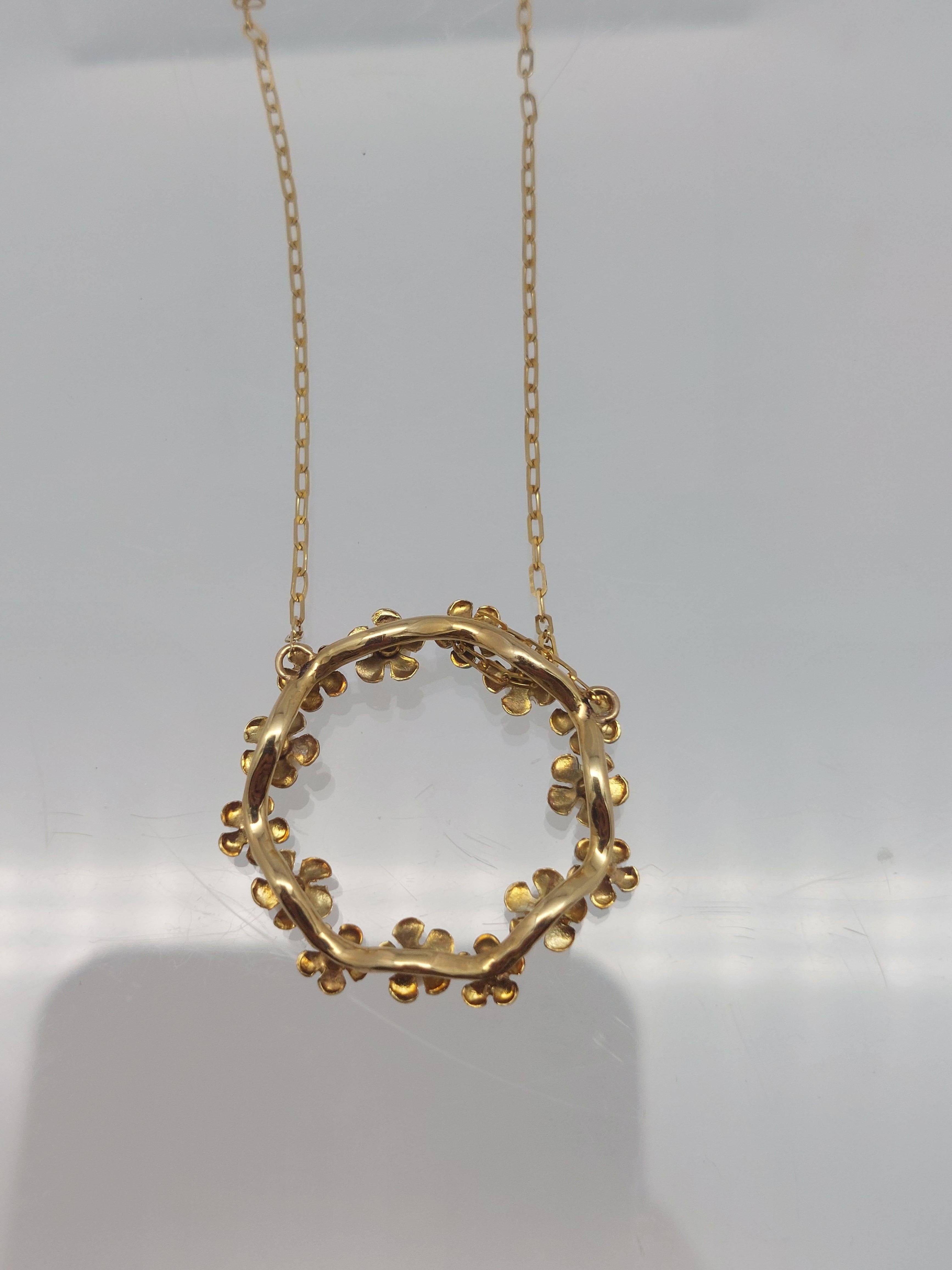 Collier Forget-Me-Not 14 KT en vente 2