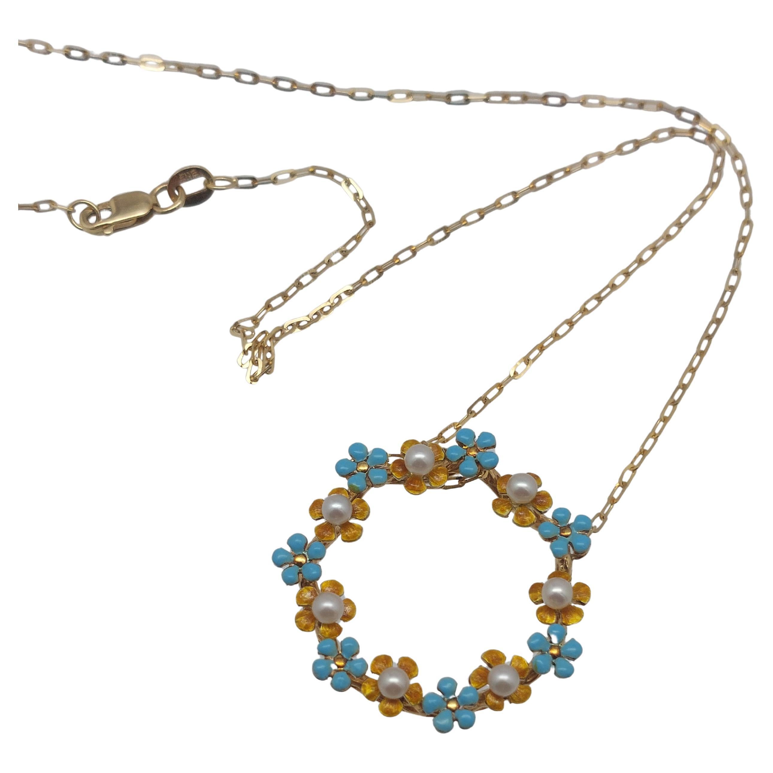14 KT “Forget-Me-Not” Necklace