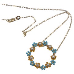 Collana "Forget-Me-Not" in 14 KT