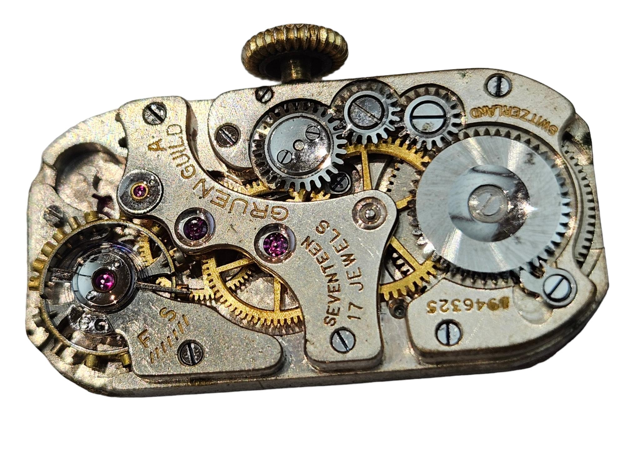 Montre-bracelet en or 14 carats Alpina Gruen / Rolex Prince Doctors Jump Hour en vente 8