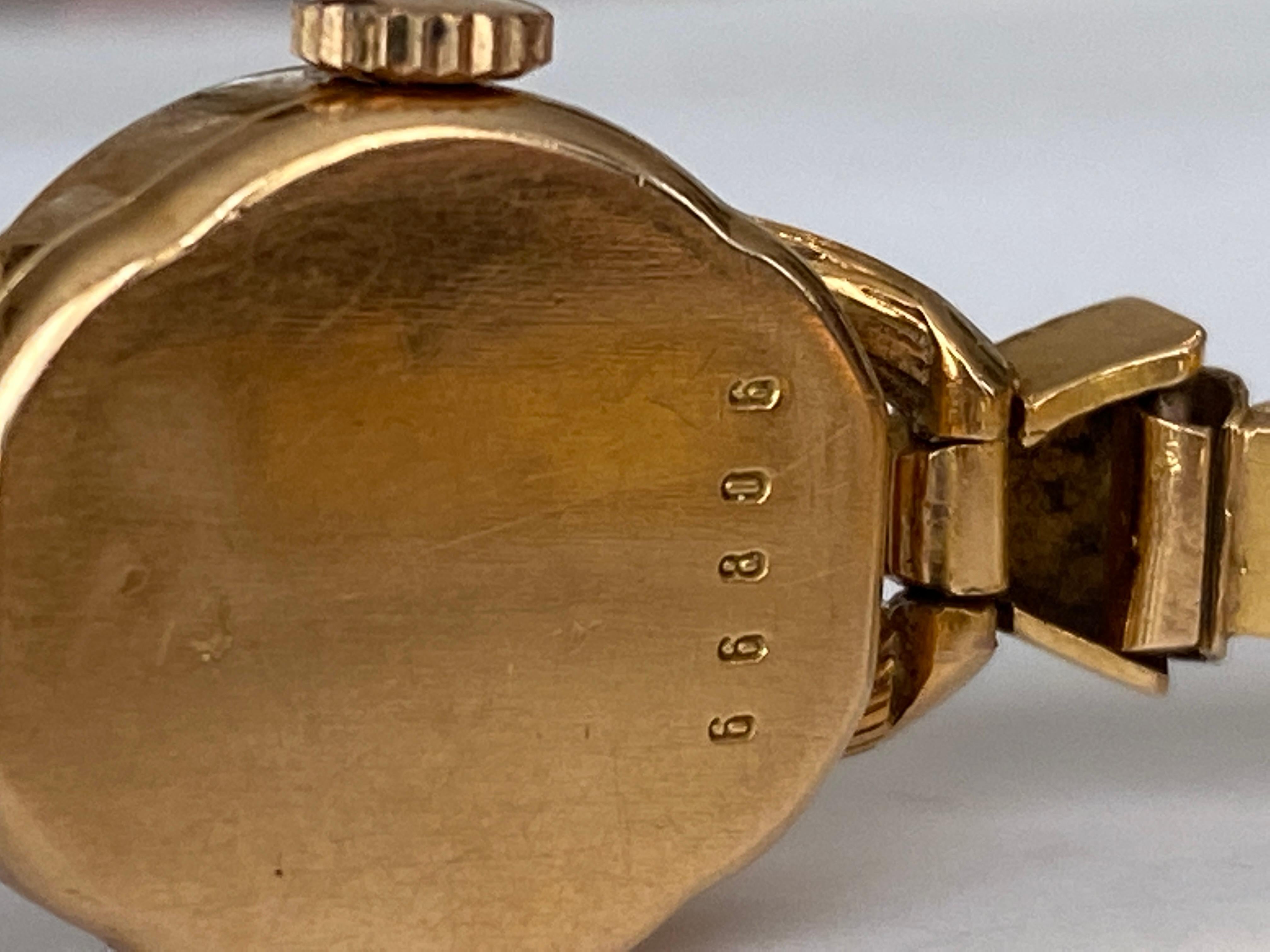 14 Kt Gold Ladies Art Deco Watch Zenith 1