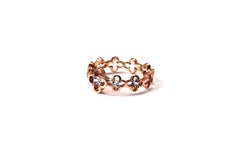 Anello con acquamarina in oro rosa 14 Kt