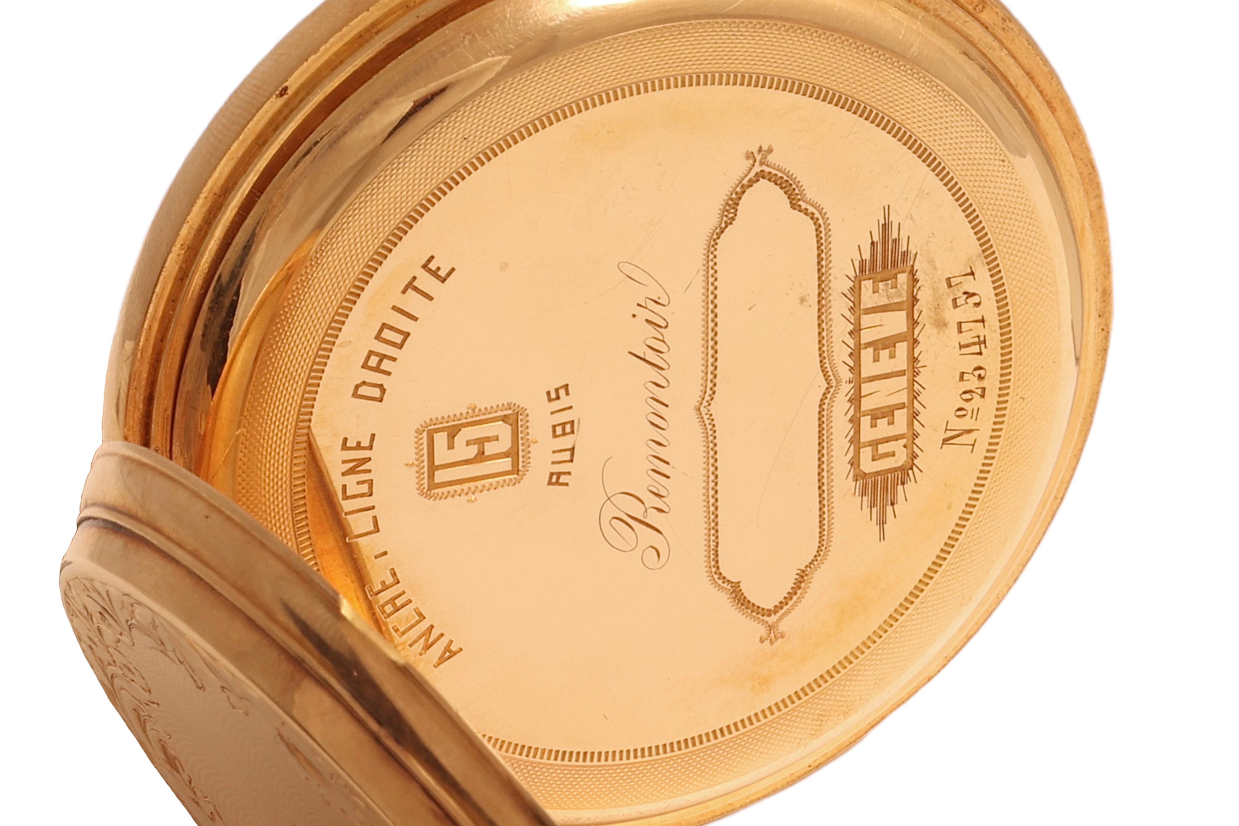 14 Kt Solid Gold Heavy Hunter Case Manual Winding Pocket Watch  en vente 9