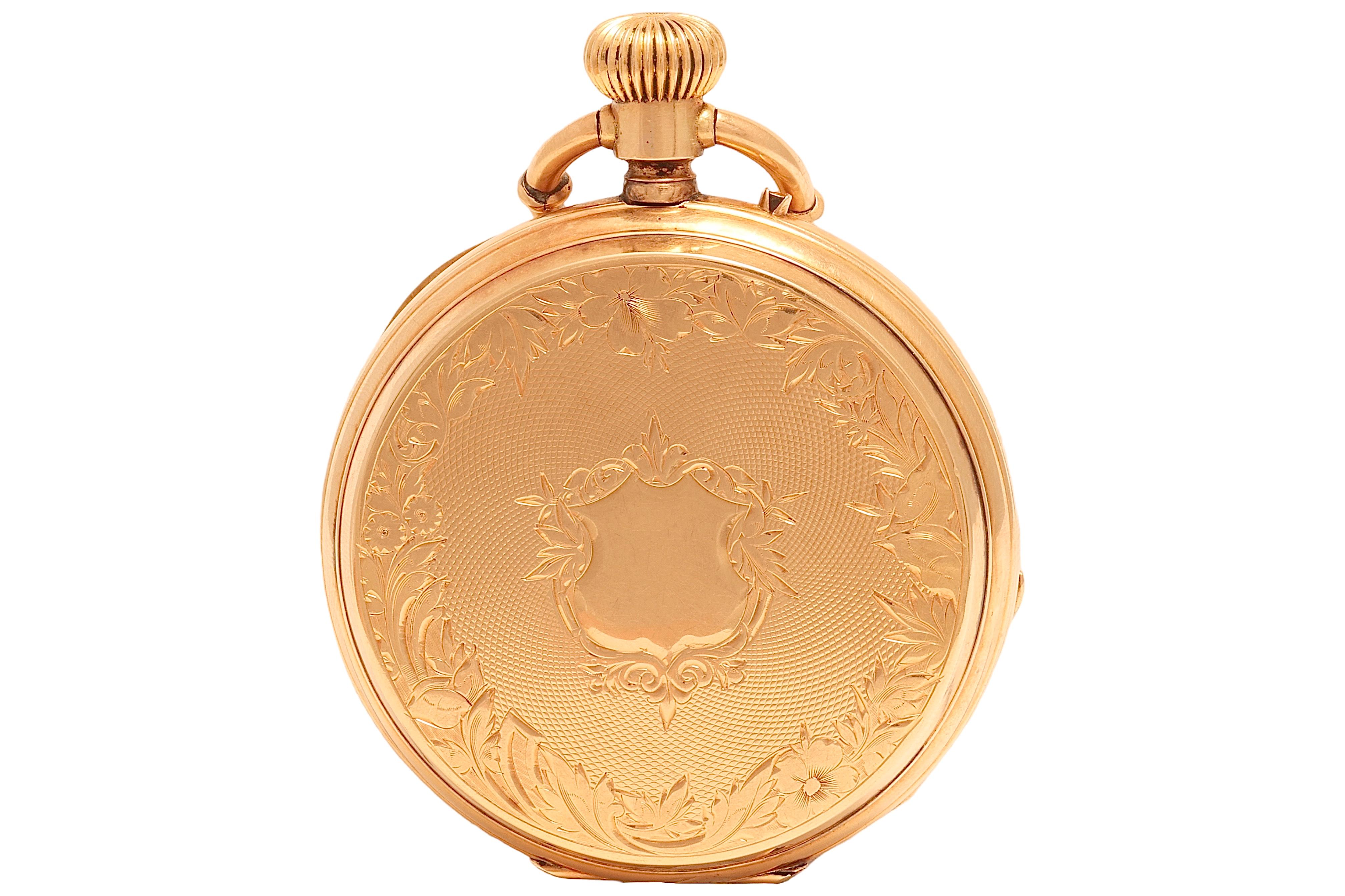 14 Kt Solid Gold Heavy Hunter Case Manual Winding Pocket Watch 

Poids : 97,4 grammes
