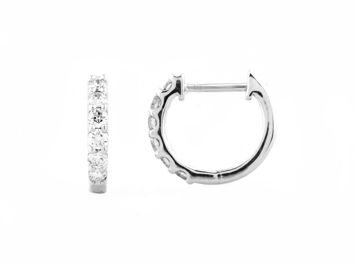 14 kt Weißgold 0,38ct (natürlicher Diamant) 