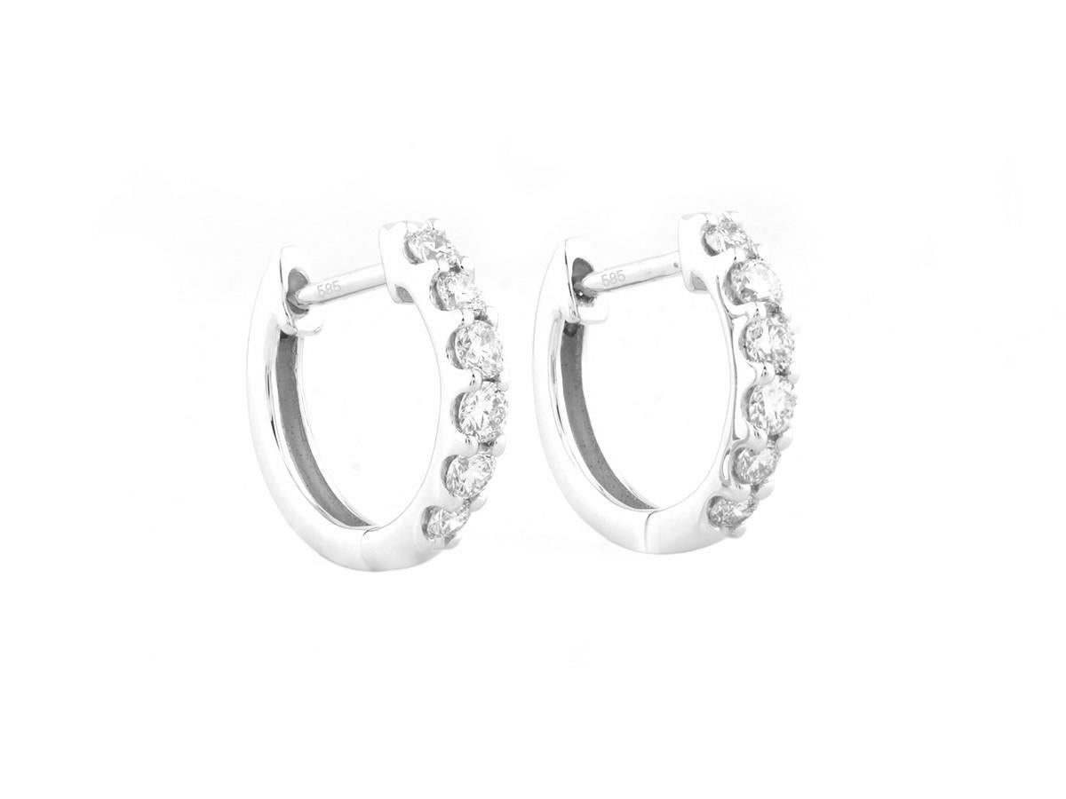 14 kt Weißgold 0,38ct (natürlicher Diamant) 