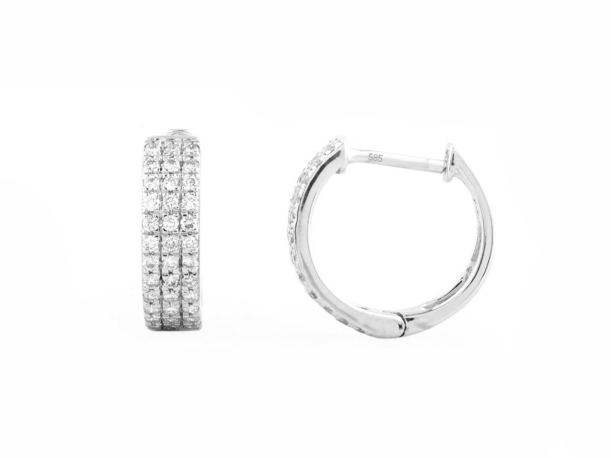 14 kt  Abbracci in oro bianco da 0,43 carati (diamante naturale) 