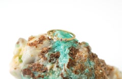 Bague en or blanc 14 kt avec diamant