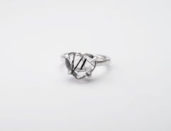 14 kt White Gold Tourmaline Quartz Ring