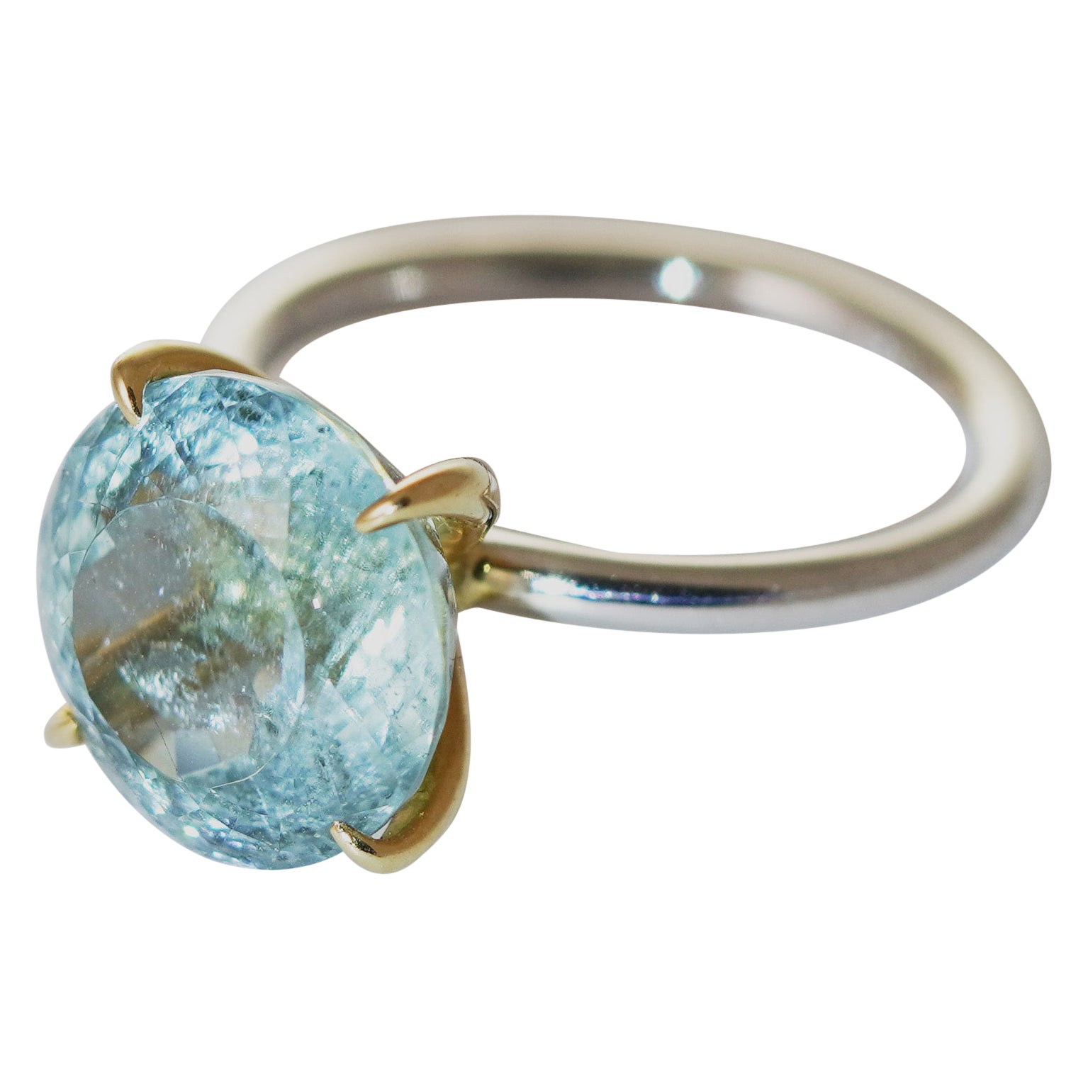 14 kt White
Yellow Gold Ring with Indicolite Tourmaline