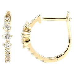 14 kt. Yellow gold 0.30ct ( Natural Diamond ) 
Graduated Oval Shimmer
