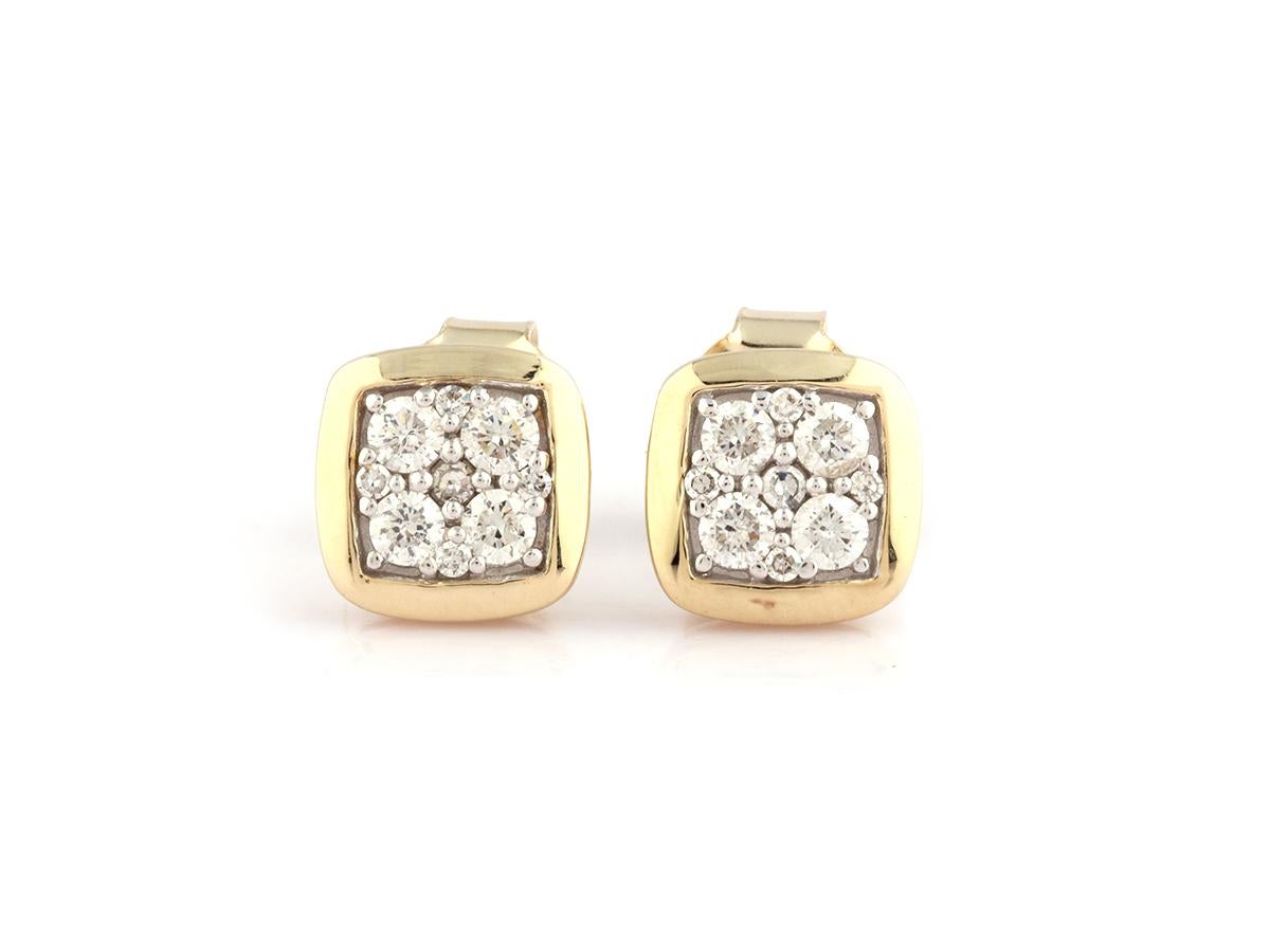 Materiale:  Oro giallo 14KT
Peso dell'oro: 1,87 grammi
Dimensioni dell'orecchino: 0,07cmX0,07cmX1,5cm
Incastonato con : Diamante 
A. Stone : 18 diamanti naturali

Carati di diamante: 0,32
Colore del diamante :  GH
Chiarezza del diamante :  SI
Taglio