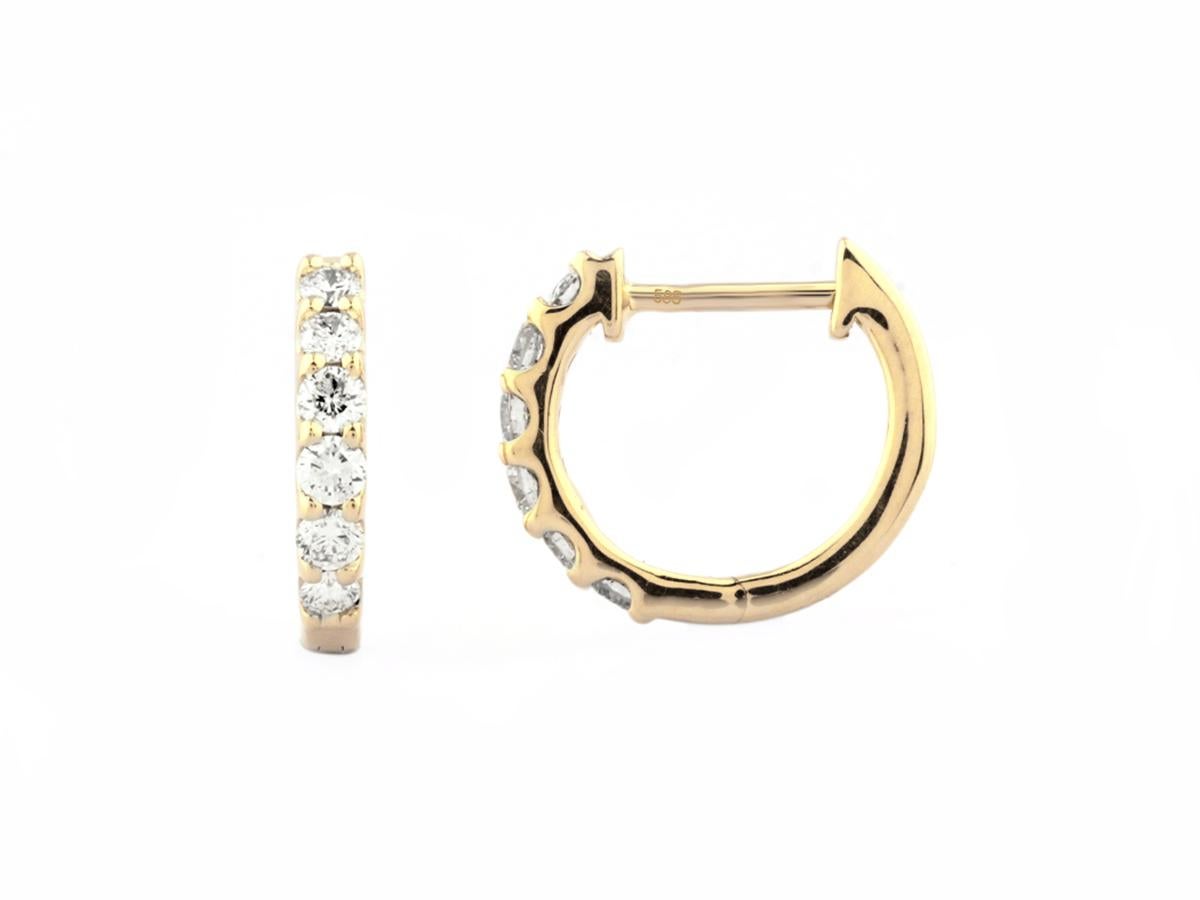 Moderne 14 kt Or jaune 0.38ct (Diamant Naturel) 