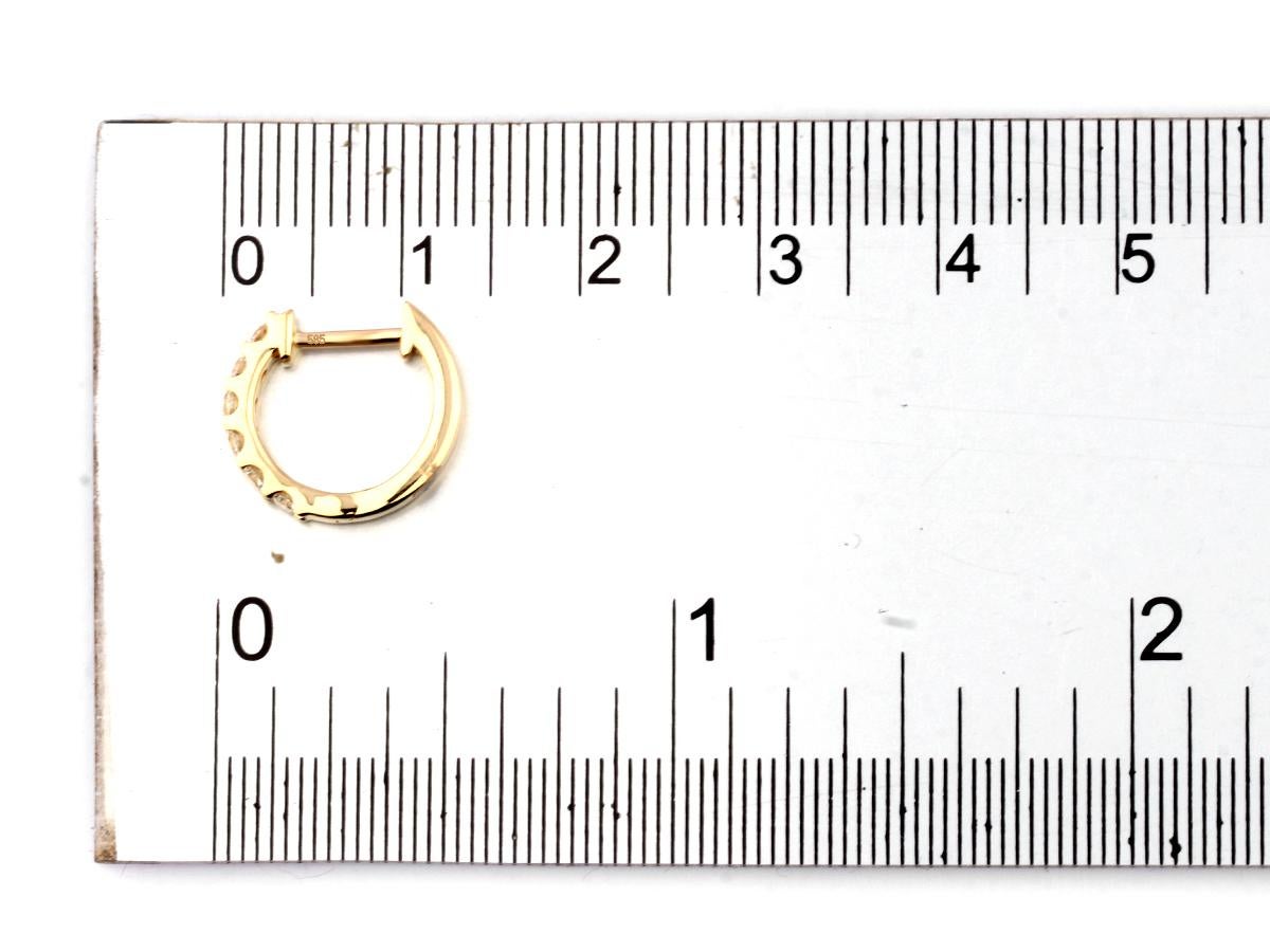 14 kt Or jaune 0.38ct (Diamant Naturel) 