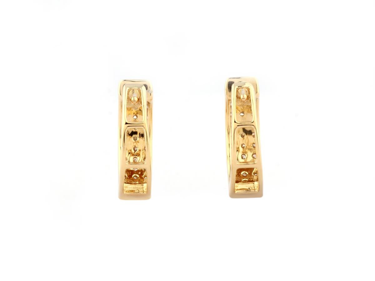 Contemporaneo 14 kt. Abbracci in oro giallo da 0,43 carati (diamante naturale) 