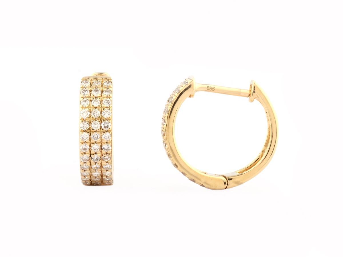 14 kt. Abbracci in oro giallo da 0,43 carati (diamante naturale) 