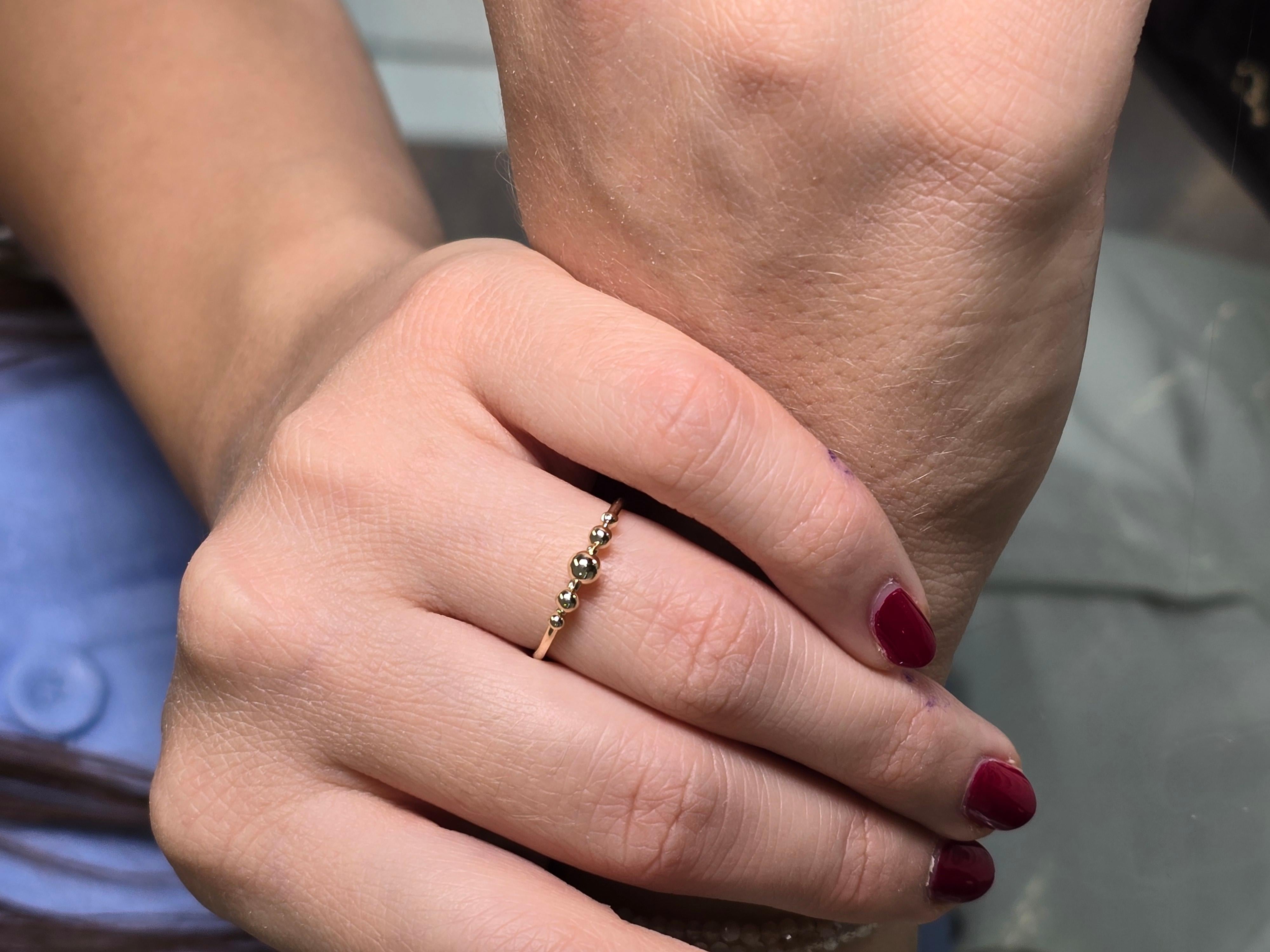 Bague en or jaune 14 kt Ball and Ball en vente 5