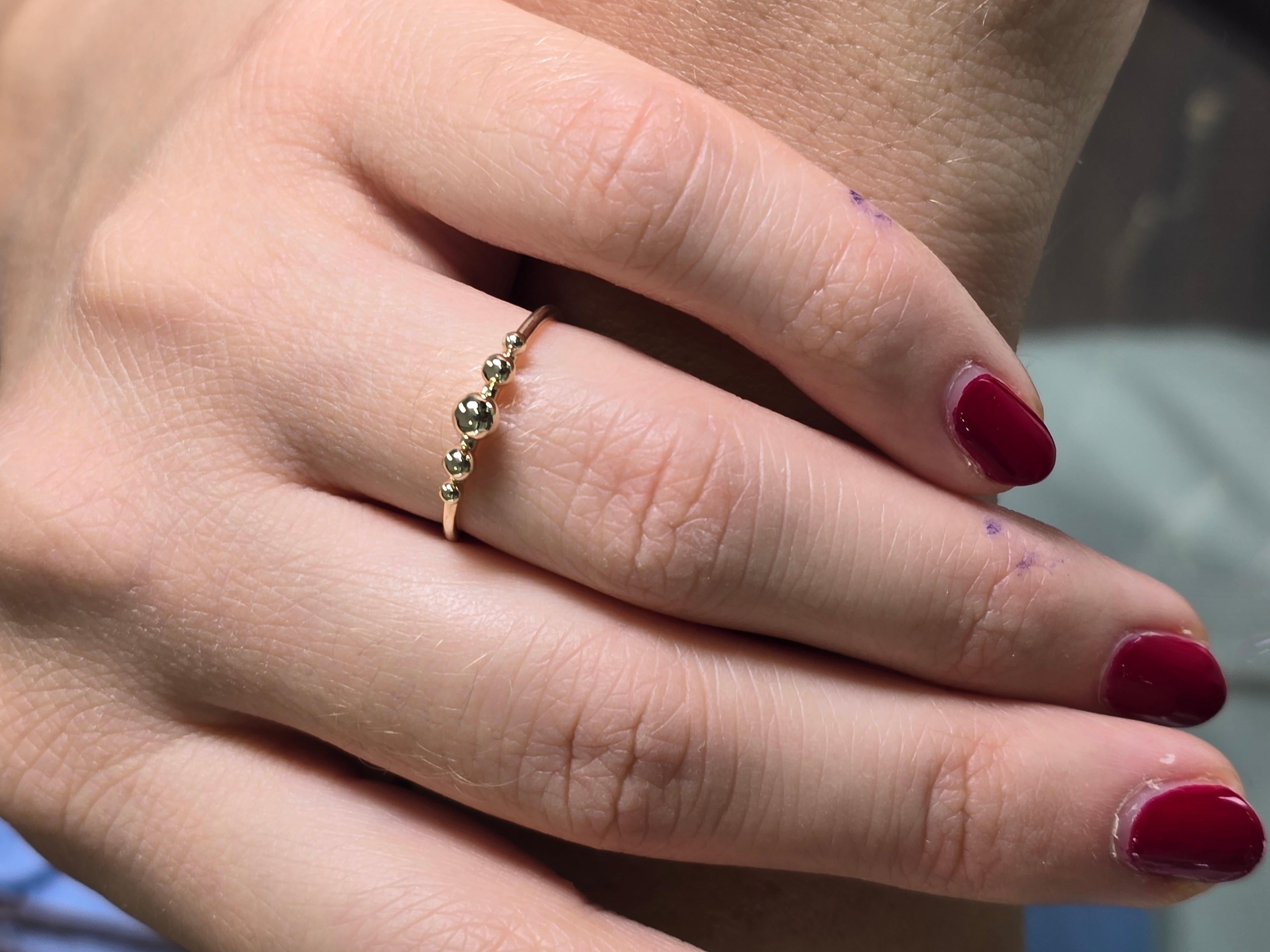 Bague en or jaune 14 kt Ball and Ball en vente 3