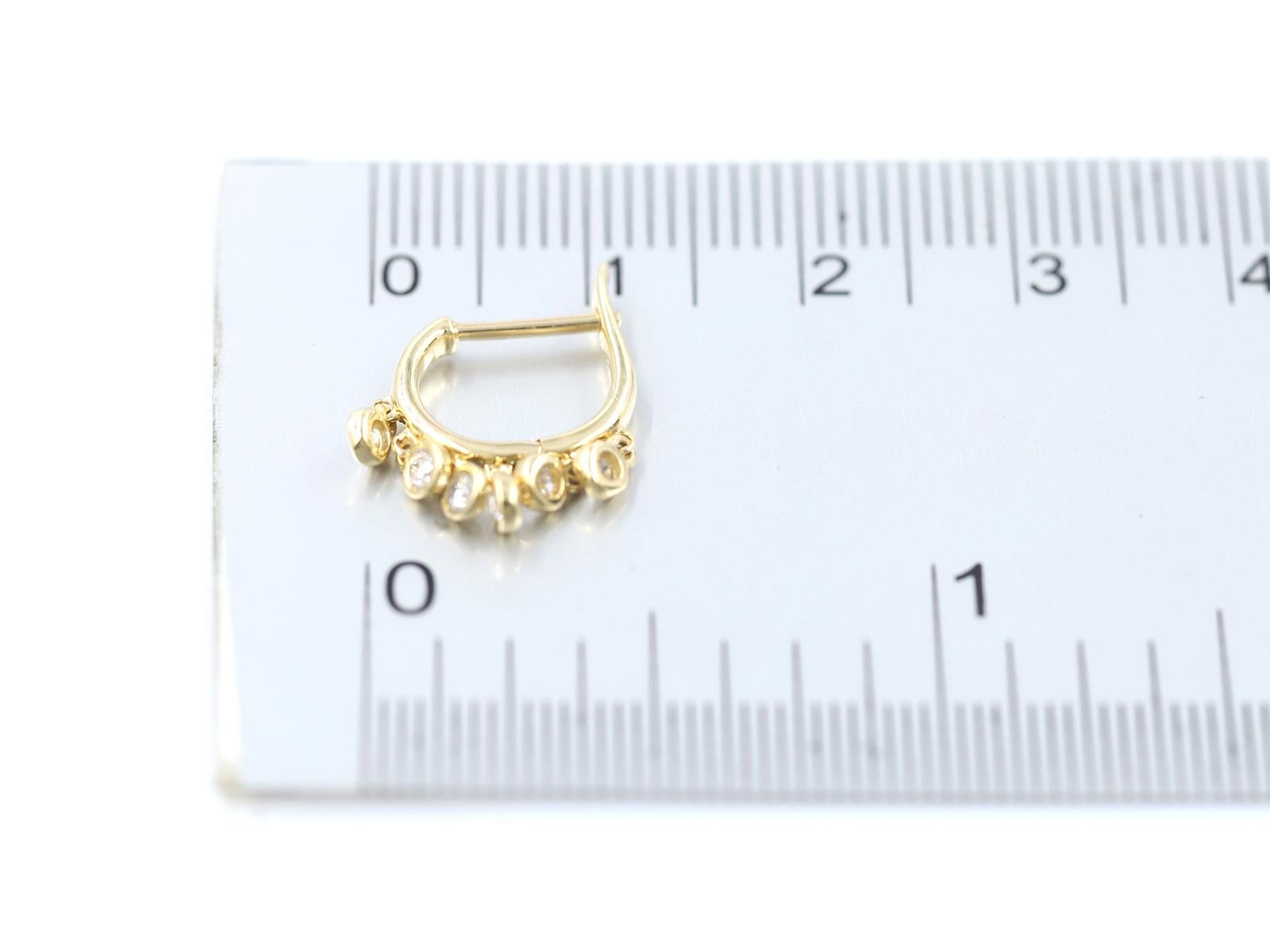 14 kt. Boucles d'oreilles 'Starlight Shimmer' en or jaune (Natura Diamond) Pour femmes en vente