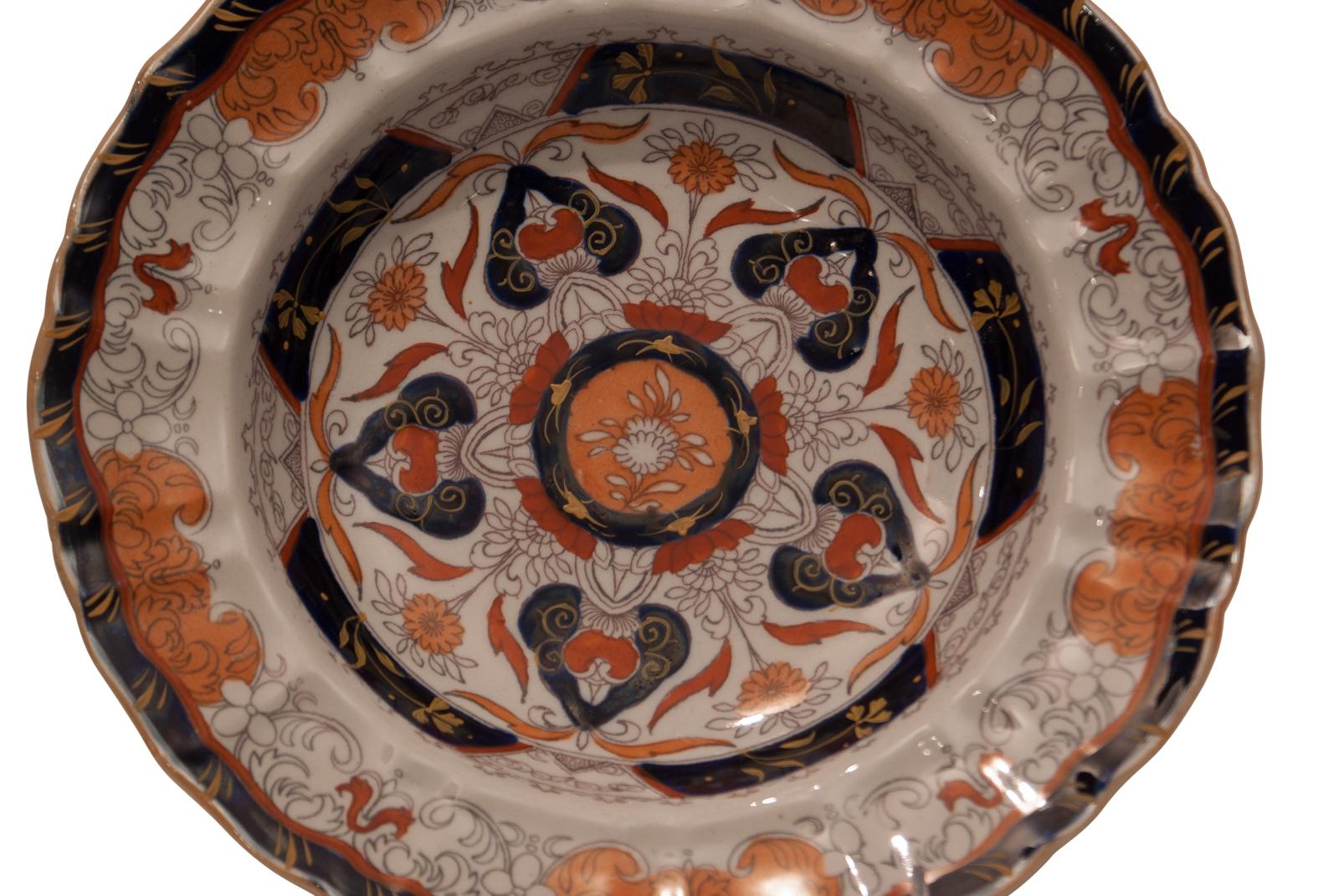 Regency 14 Mason's Ironstone Bowls Inspired by Asian Designs, circa 1825