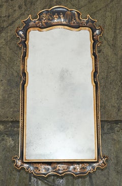 1.4 METER CHINESE CHINOISERIE MiRROR ORNATE HAND PAINTINGS STAMPED MADE IN ITALY