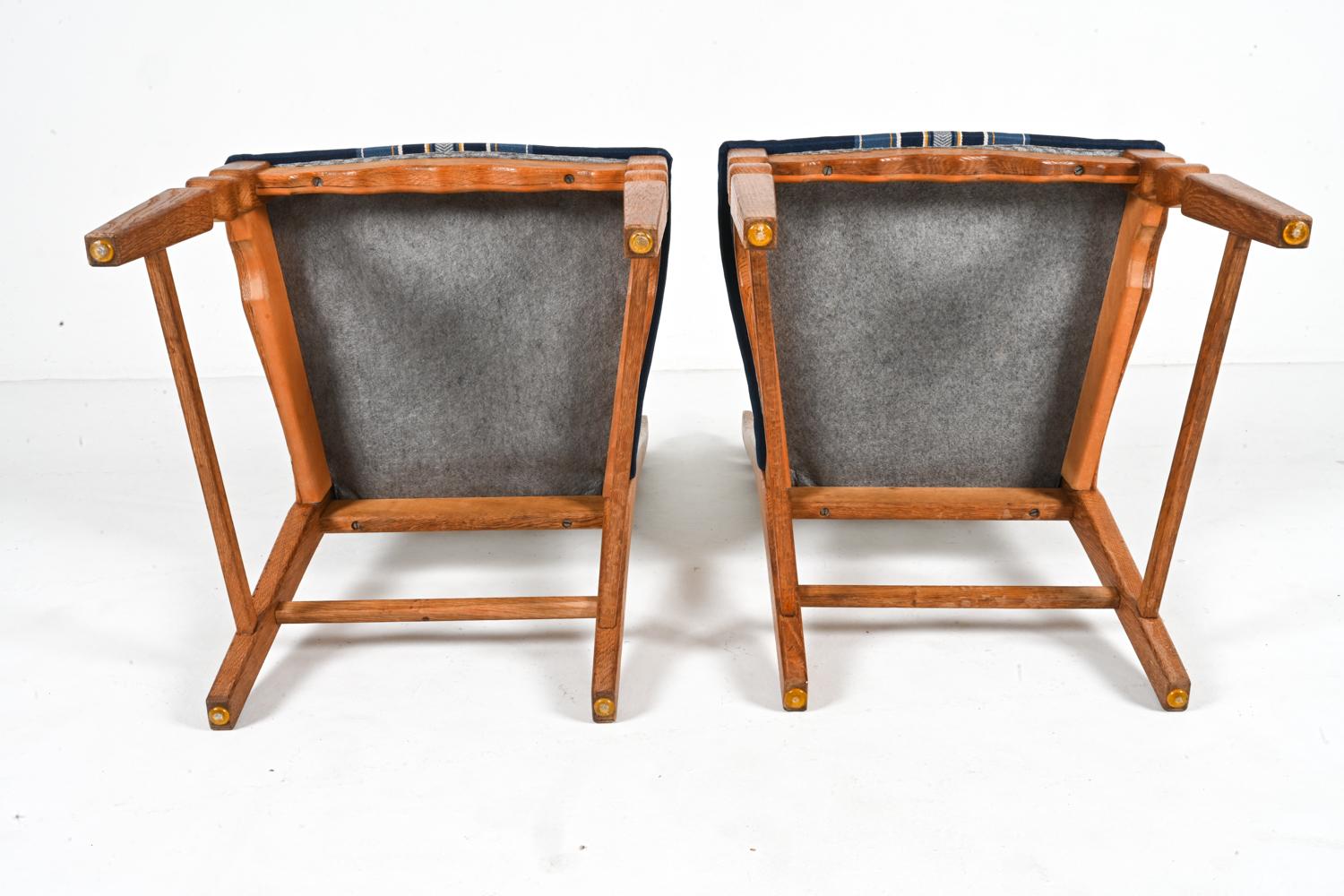 (14) Oak 'Razorback' Dining Side Chairs By Henning Kjaernulf, Denmark 1970's For Sale 10