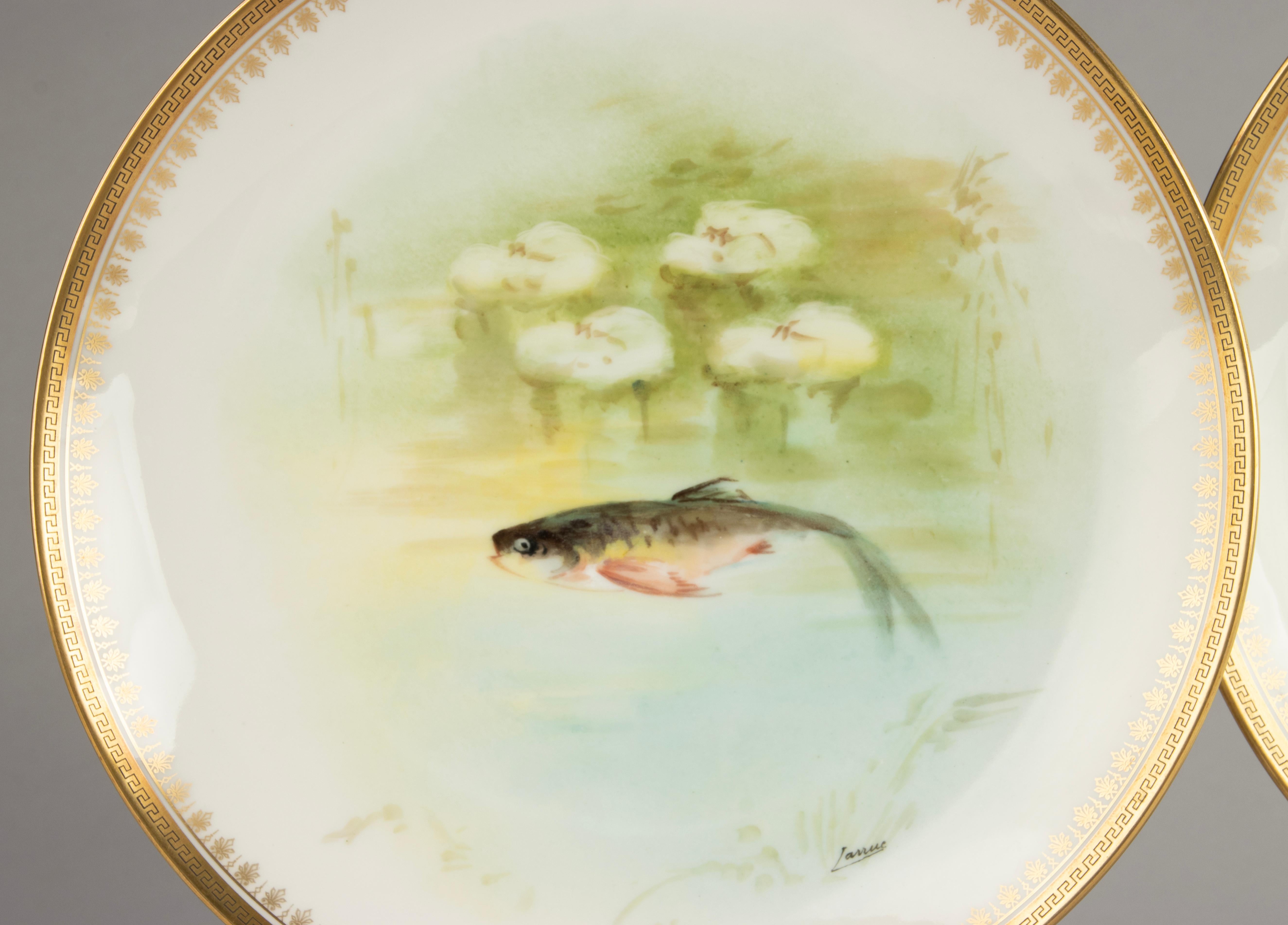 Servizio di pesce da 14 pezzi - Porcellana di Bernardaud Limoges - Anni '20 in vendita 3