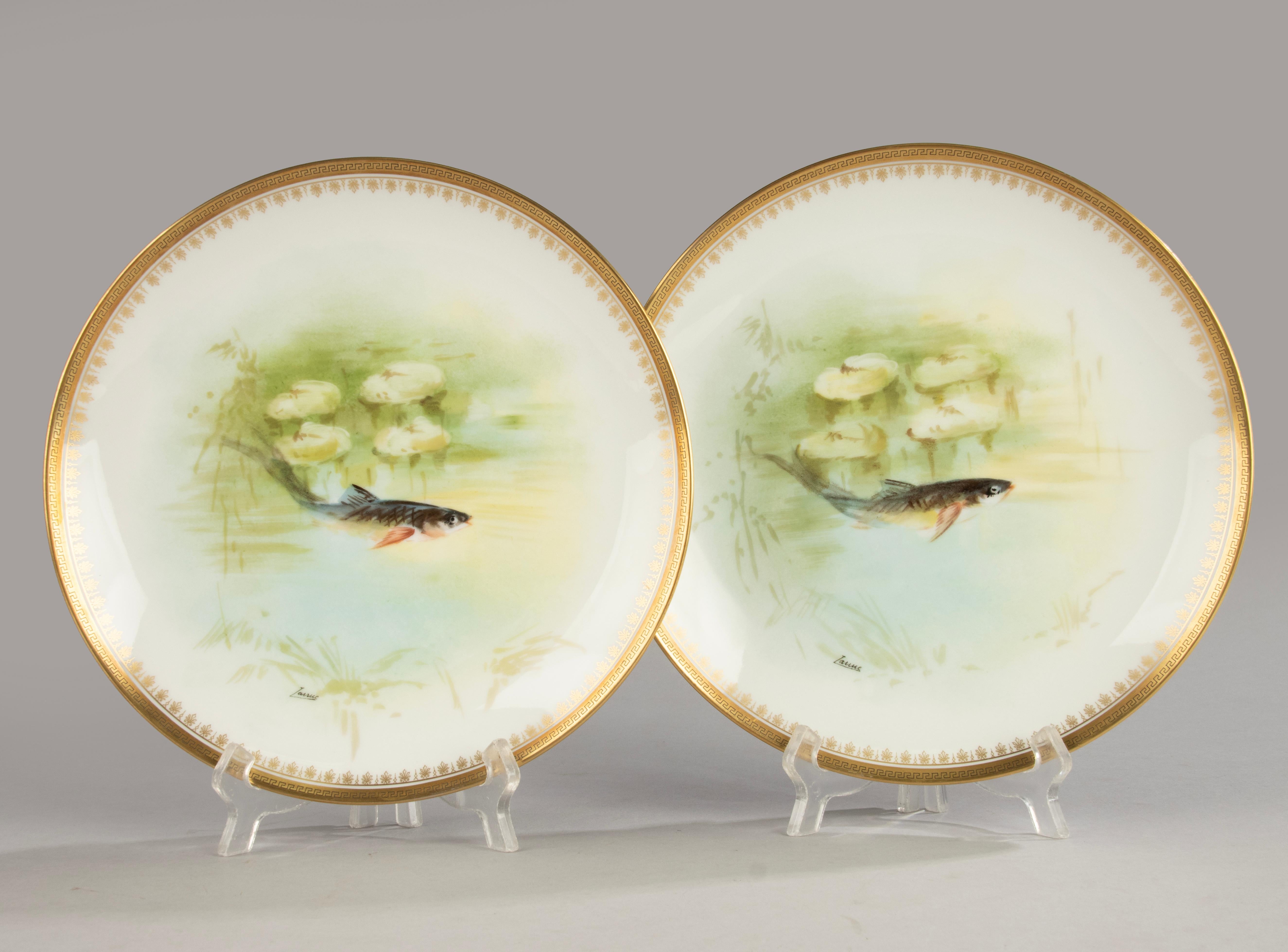 Servizio di pesce da 14 pezzi - Porcellana di Bernardaud Limoges - Anni '20 in vendita 5