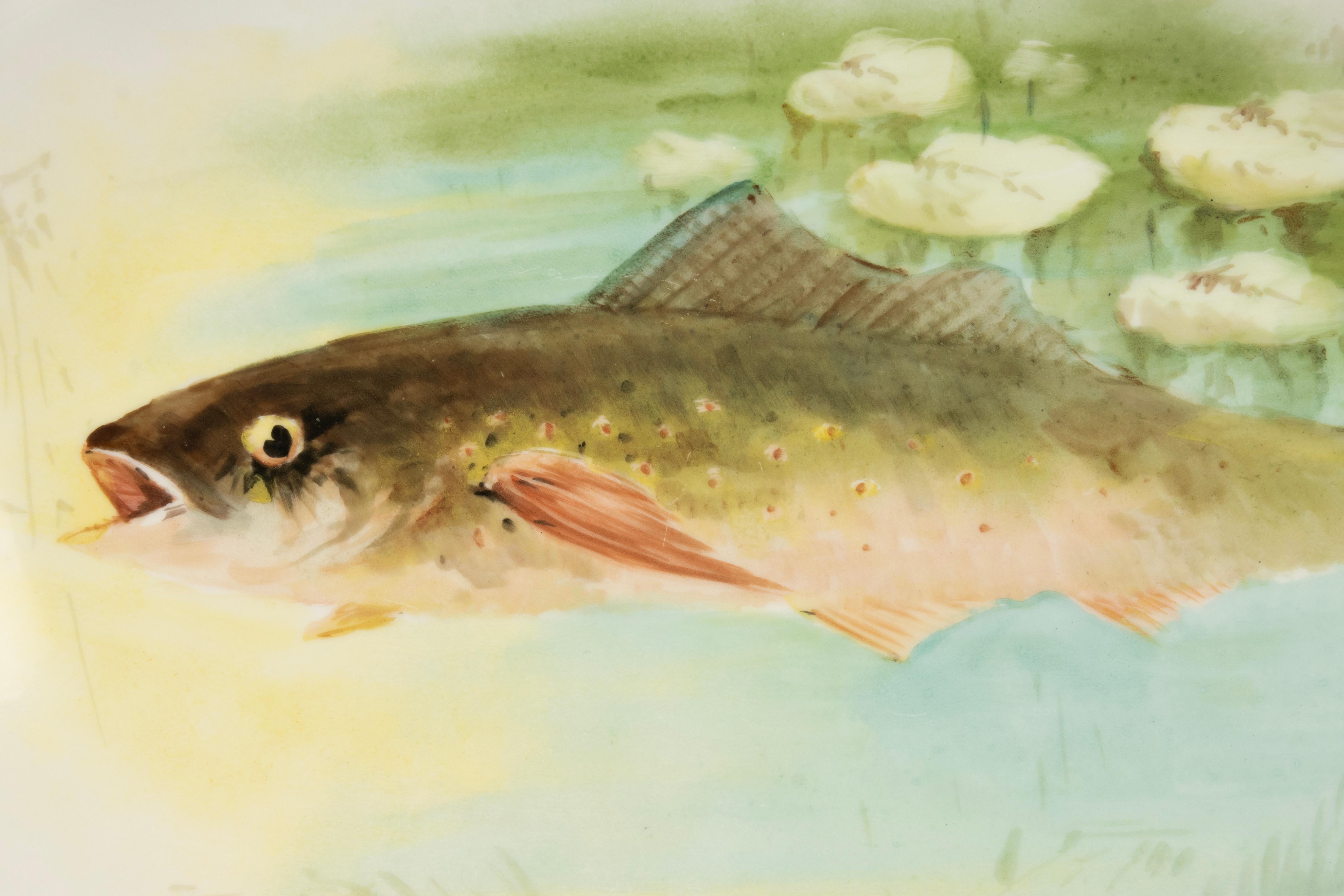 Servizio di pesce da 14 pezzi - Porcellana di Bernardaud Limoges - Anni '20 in vendita 10