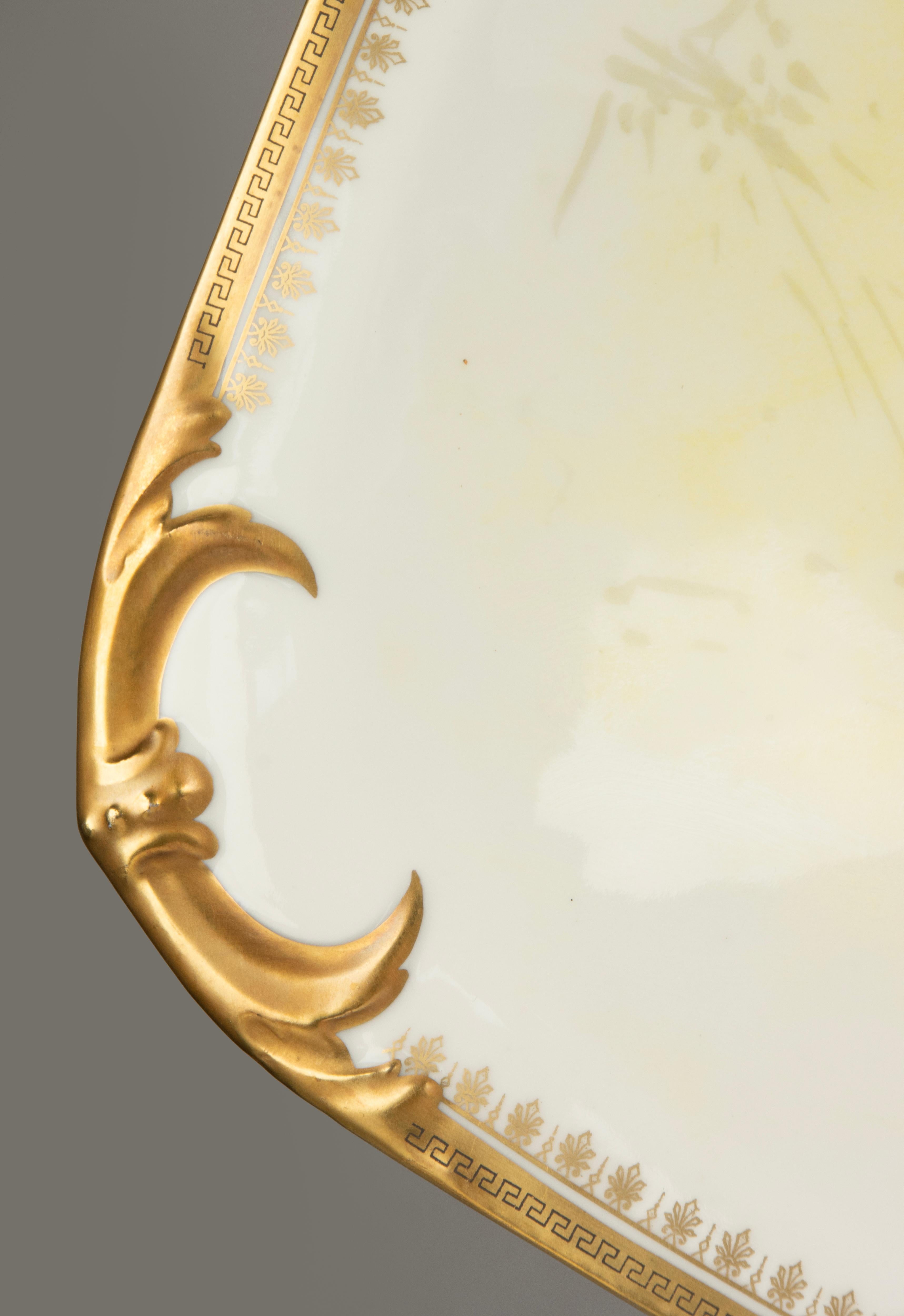 Servizio di pesce da 14 pezzi - Porcellana di Bernardaud Limoges - Anni '20 in vendita 11