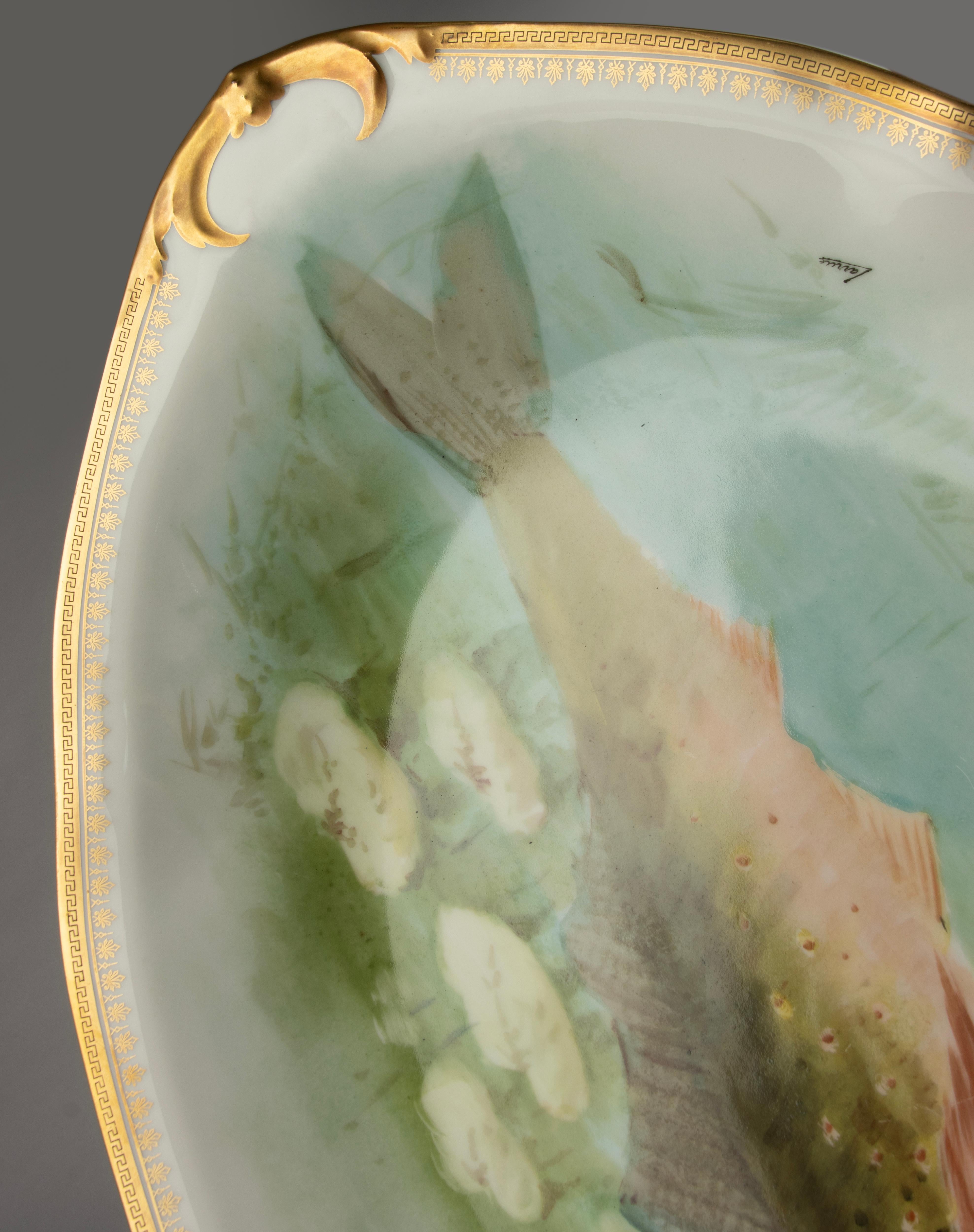 Servizio di pesce da 14 pezzi - Porcellana di Bernardaud Limoges - Anni '20 in vendita 12